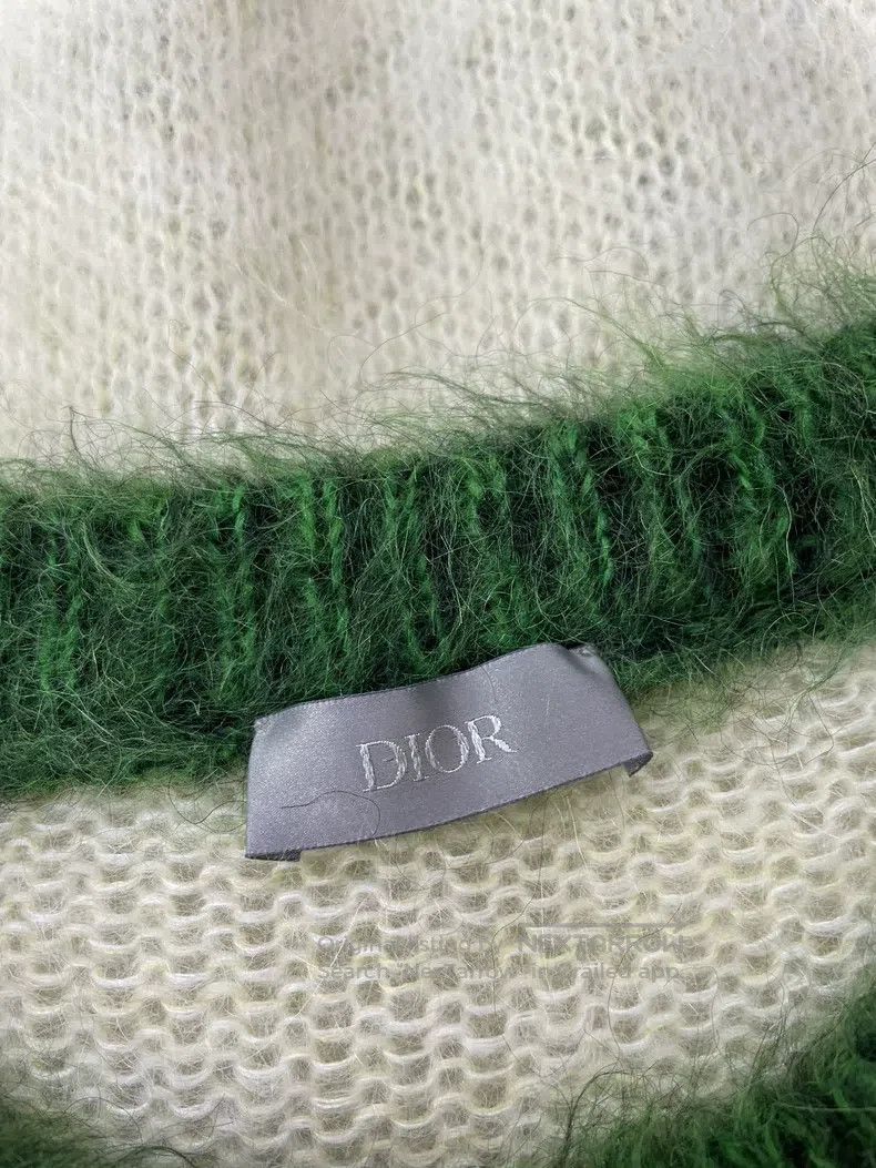 Dior Dior Yellow-green horsehair sweater Size US M / EU 48-50 / 2 - 4 Thumbnail