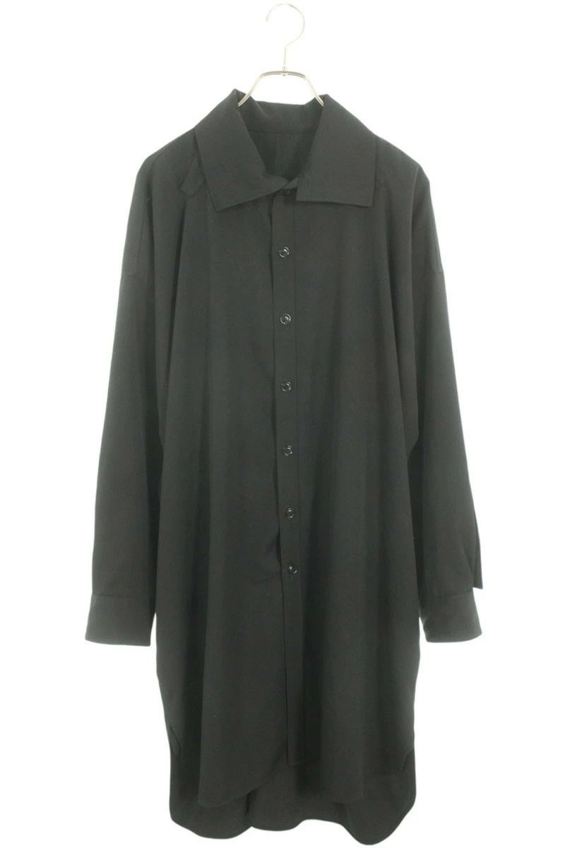 Yohji Yamamoto YOHJI YAMAMOTO POUR HOMME 17AW stand-up collar sleeve shirt Size US S / EU 44-46 / 1 - 1 Thumbnail