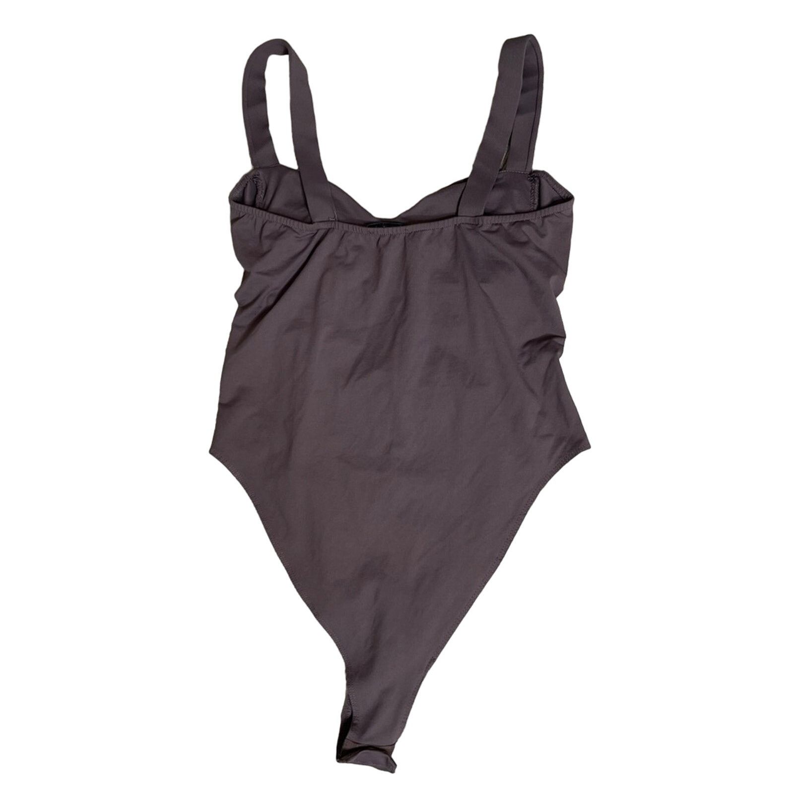 Zara Zara Draped Ruched Bodysuit Top Brown Size L Size L / US 10 / IT 46 - 7 Thumbnail