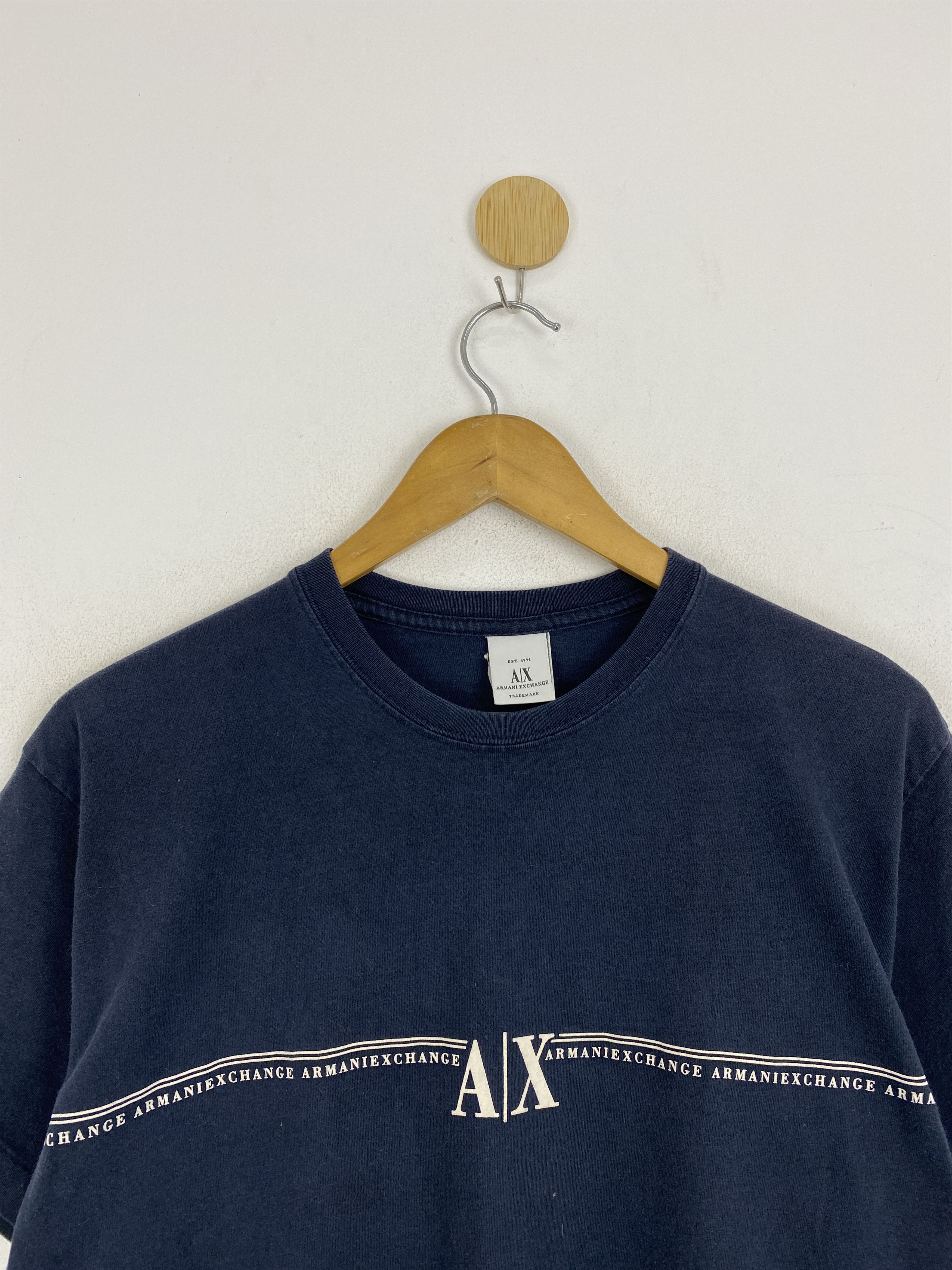 Other Vintage 90s Armani Exchange Made In USA Tee TA0608 Size US S / EU 44-46 / 1 - 2 Thumbnail