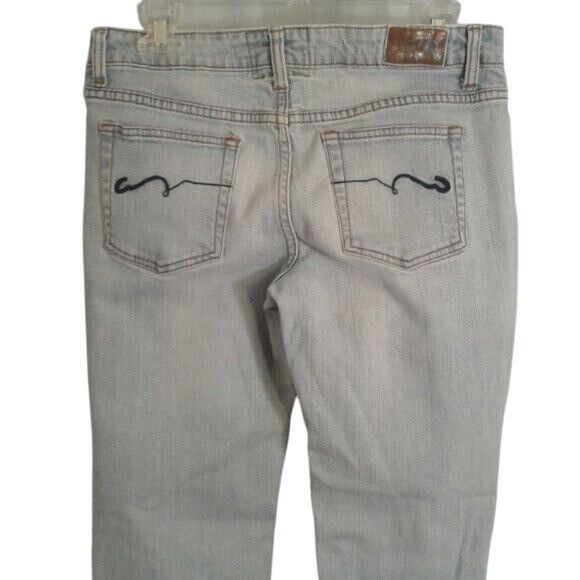 American Rag American Rag Size 7S Womens Jeans Light Wash Blue Denim Boot Size 32" / US 10 / IT 46 - 5 Thumbnail