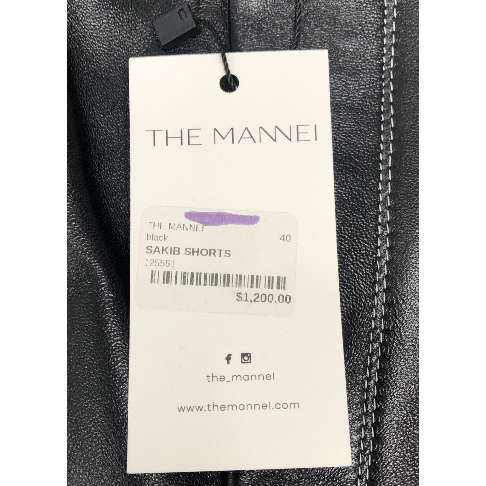 Other Black Leather Shorts - The Mannei -SAKIB -EU 40 / USA Size 1 Size 32" / US 10 / IT 46 - 13 Thumbnail