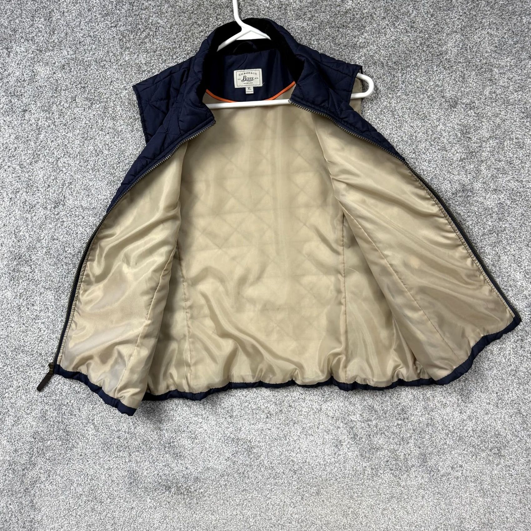 Vintage G.H. Bass & Co. Vest XL Quilted Nautical Outdoor Chic Full Zip Mens Size US XL / EU 56 / 4 - 7 Thumbnail
