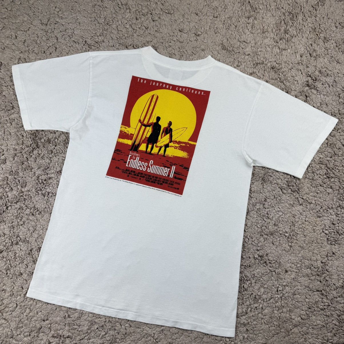 Vintage Vintage Bruce Brown The Endless Summer II Movie Promo Tee Size US L / EU 52-54 / 3 - 4 Thumbnail