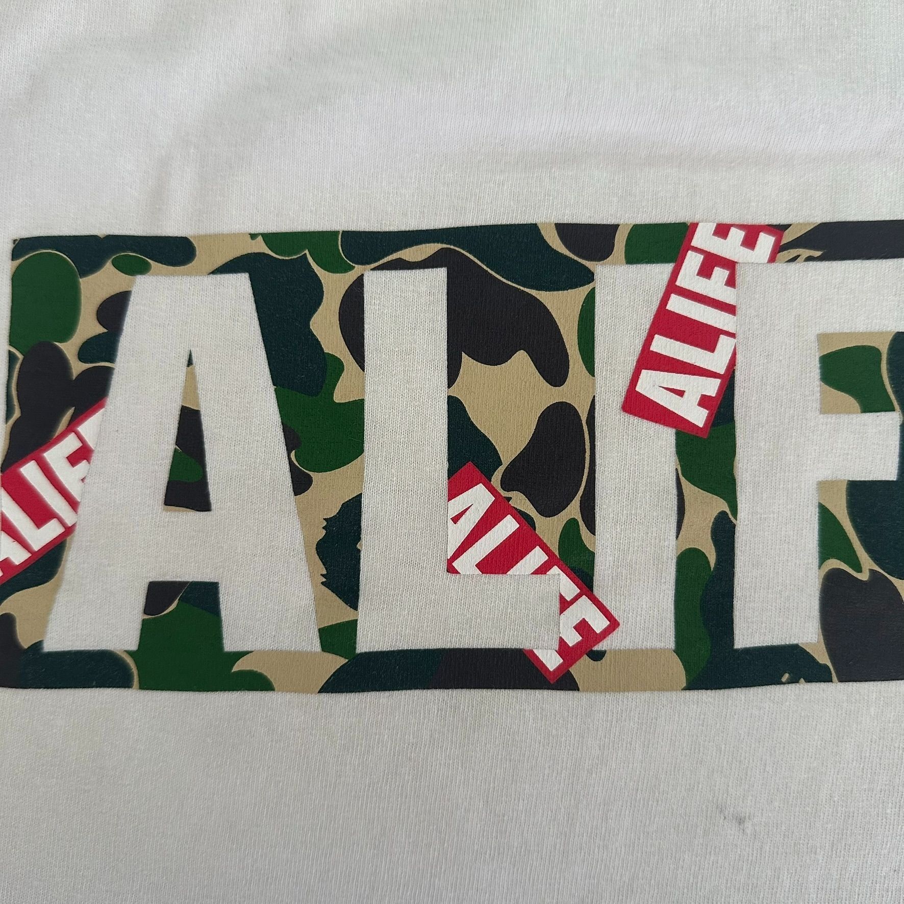 Bape BAPE A Bathing Ape x ALIFE Camo Box Logo T-Shirt Tee Size US L / EU 52-54 / 3 - 3 Thumbnail