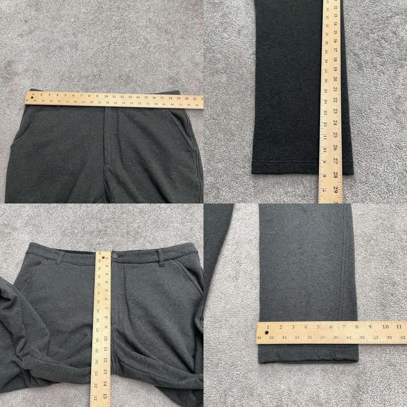 Vintage VINTAGE Betabrand Men's Dress Pants 38x28 Gray Knit Straight Classic City Business Size US 38 / EU 54 - 8 Thumbnail