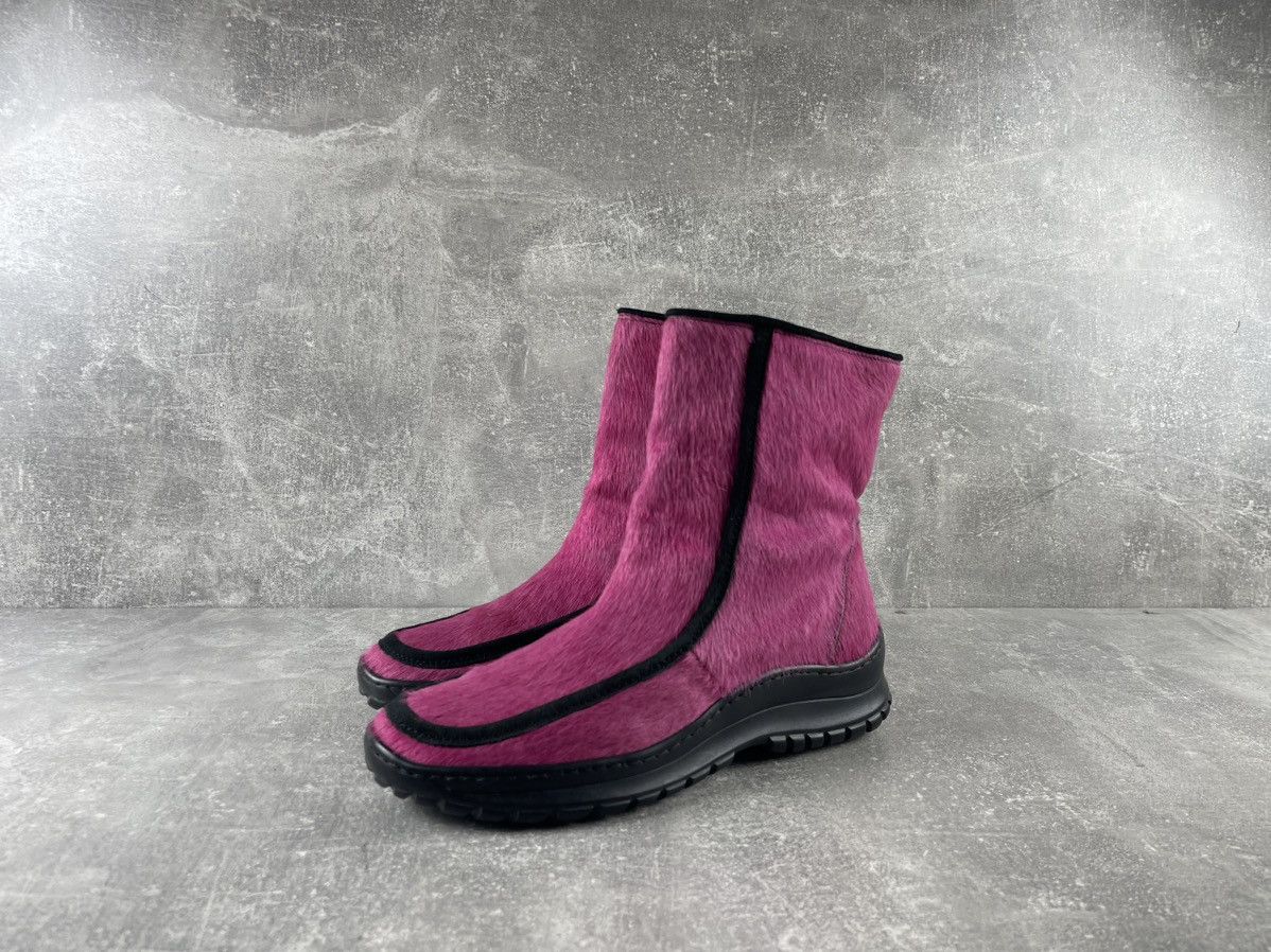 Other Winna Y2K Fur-Lined Winter Boots Pony Hair Pink / Black Size US 10 / IT 40 - 1 Thumbnail