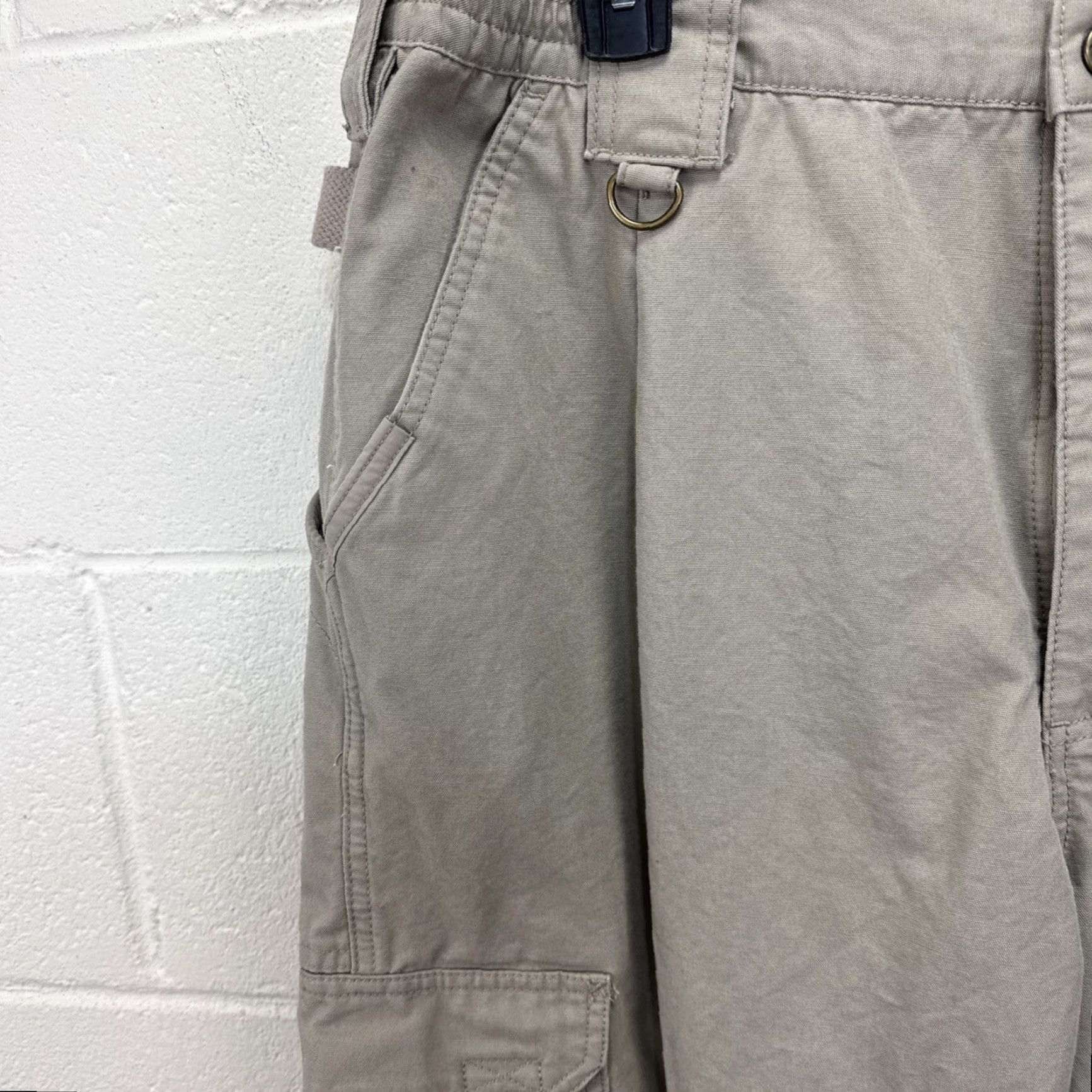 Vintage 5.11 Tactical Series Pants Mens 36x30 Beige Cargo Ripstop Workwear 74251 Size US 36 / EU 52 - 2 Thumbnail