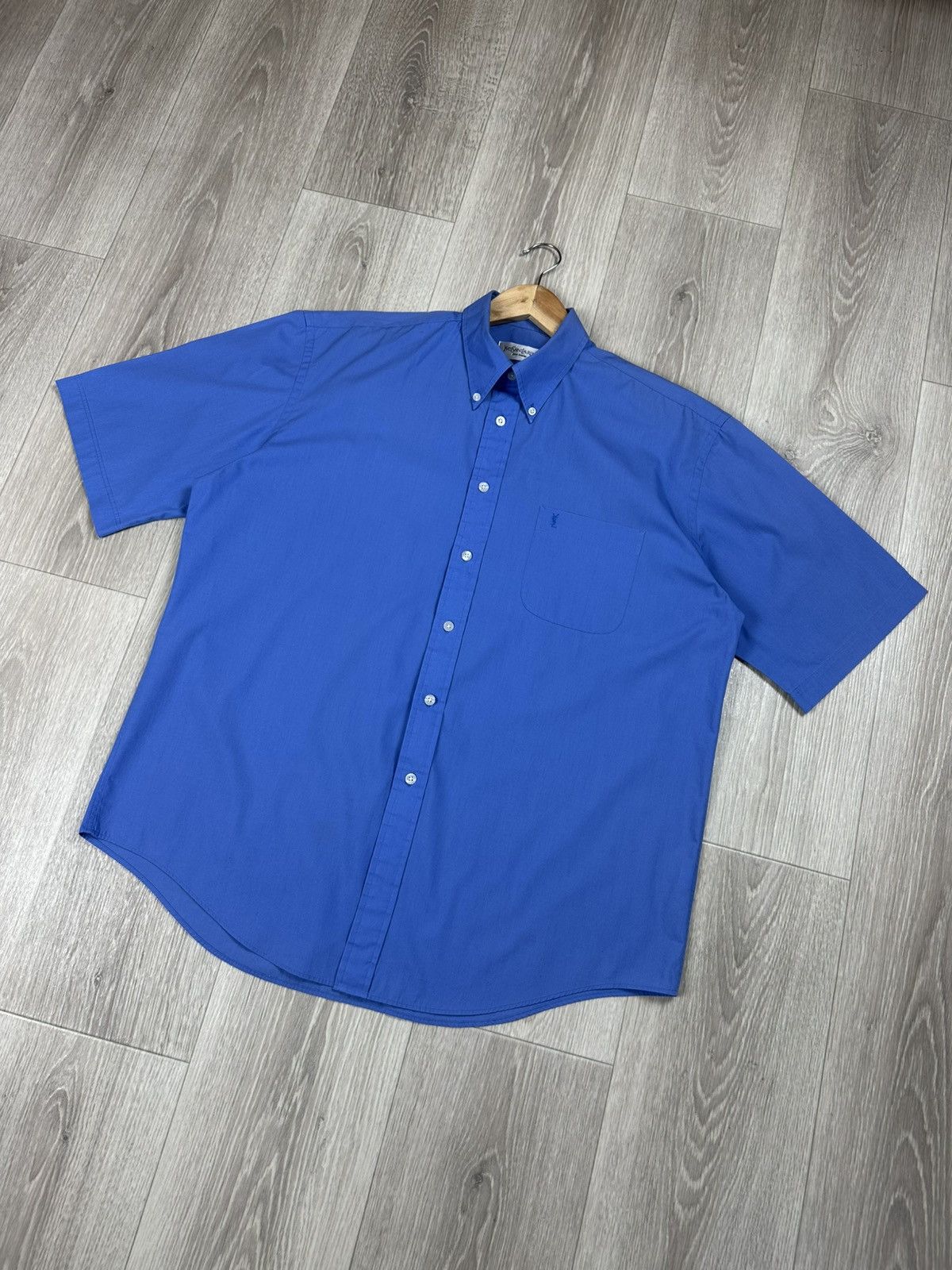 Yves Saint Laurent Vintage Yves Saint Laurent Short Sleeve Shirt Size XL Size US XL / EU 56 / 4 - 3 Thumbnail
