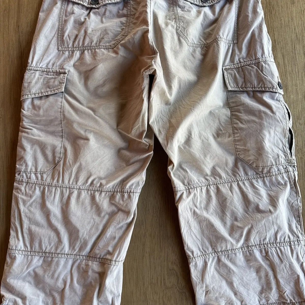 Napapijri VINTAGE NAPAPIJRI GEOGRAPHIC TROUSERS BUTTON FLY CROP CARGO Size US 33 - 14 Thumbnail