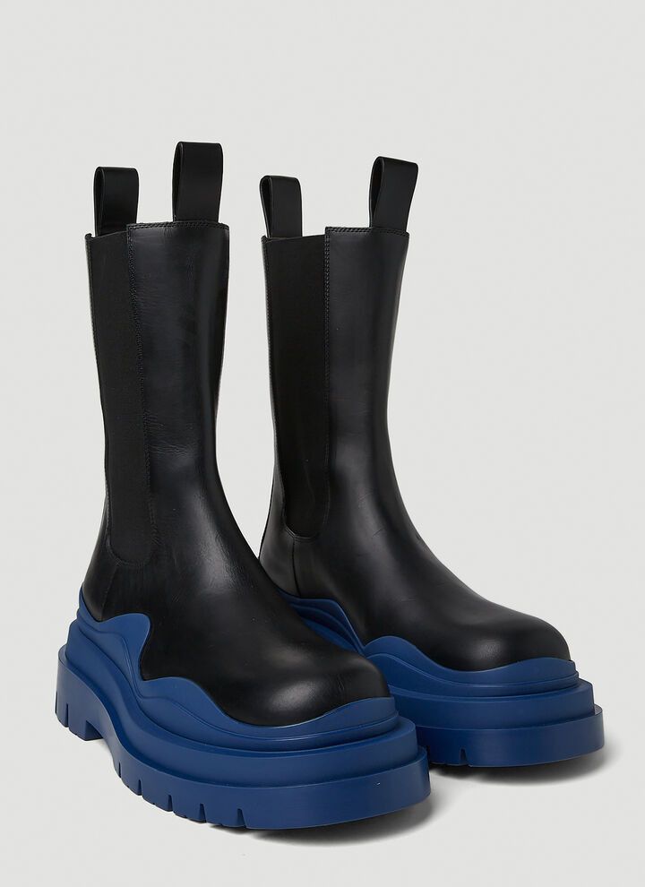 Bottega Veneta o1loc1c0825 630297 Tire Chelsea Boots in Black Size US 9 / IT 39 - 2 Thumbnail