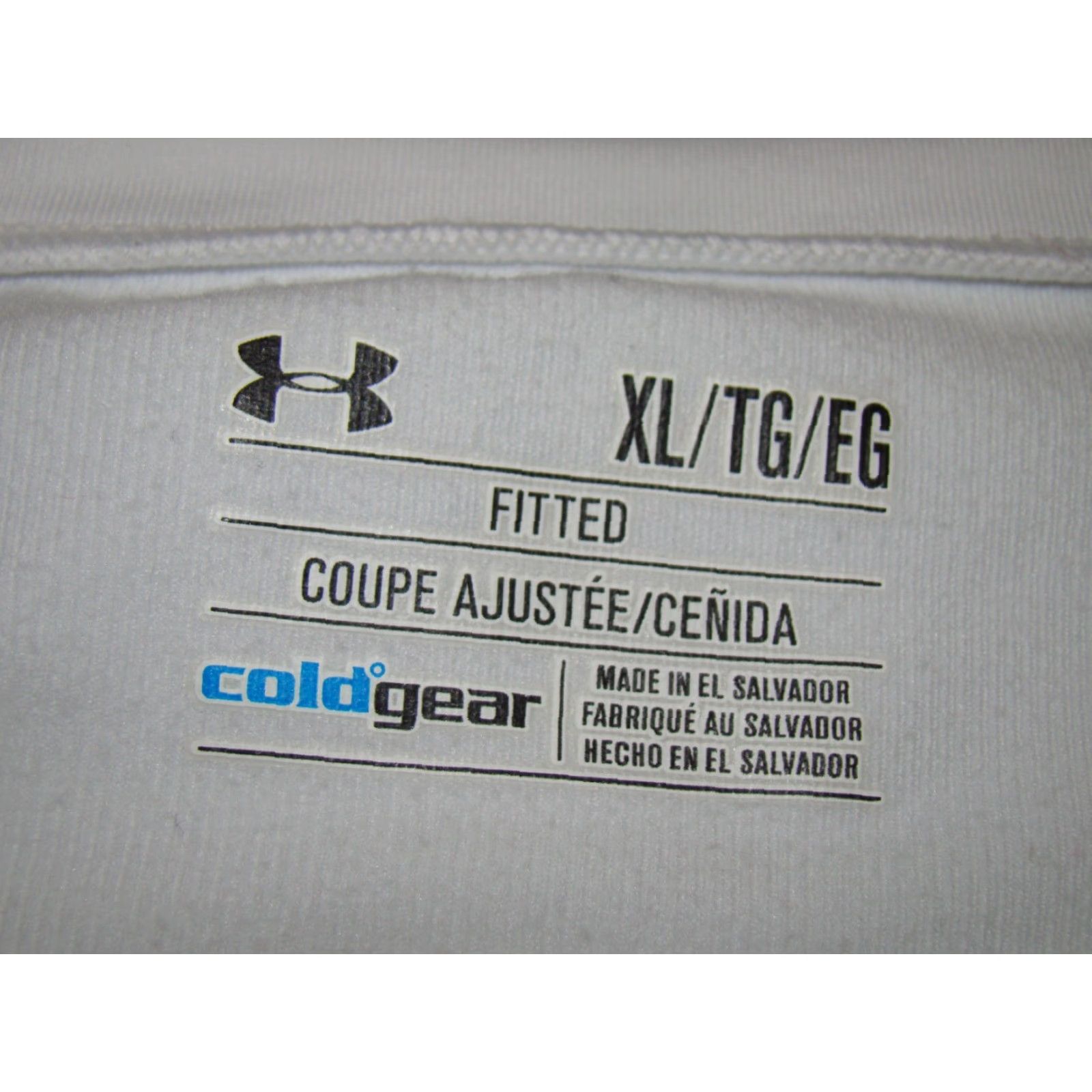 Under Armour Under Armour Womens XL ColdGear Fitted White Base Layer Thermal Shirt Size XL / US 12-14 / IT 48-50 - 3 Thumbnail