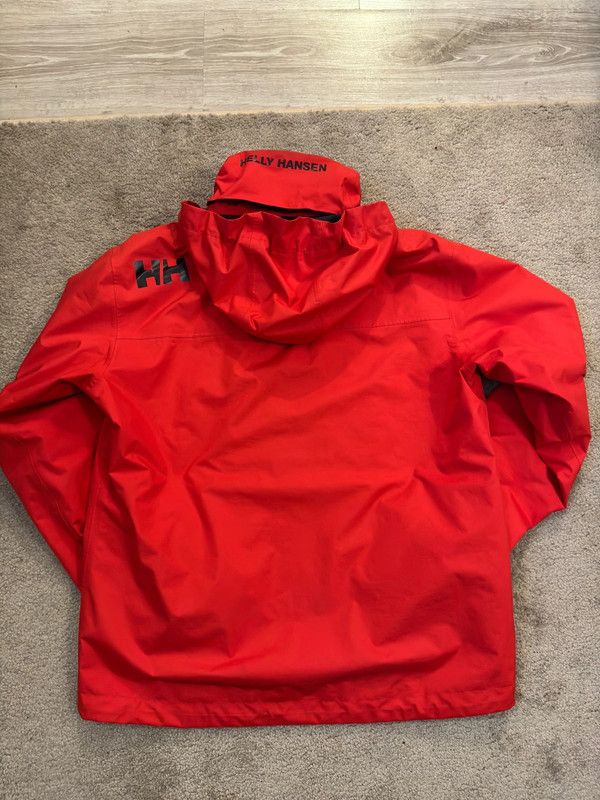 Helly Hansen Men's Windbreaker Jacket Coat Red Hooded Parka Ski Jacket L Size US L / EU 52-54 / 3 - 2 Thumbnail