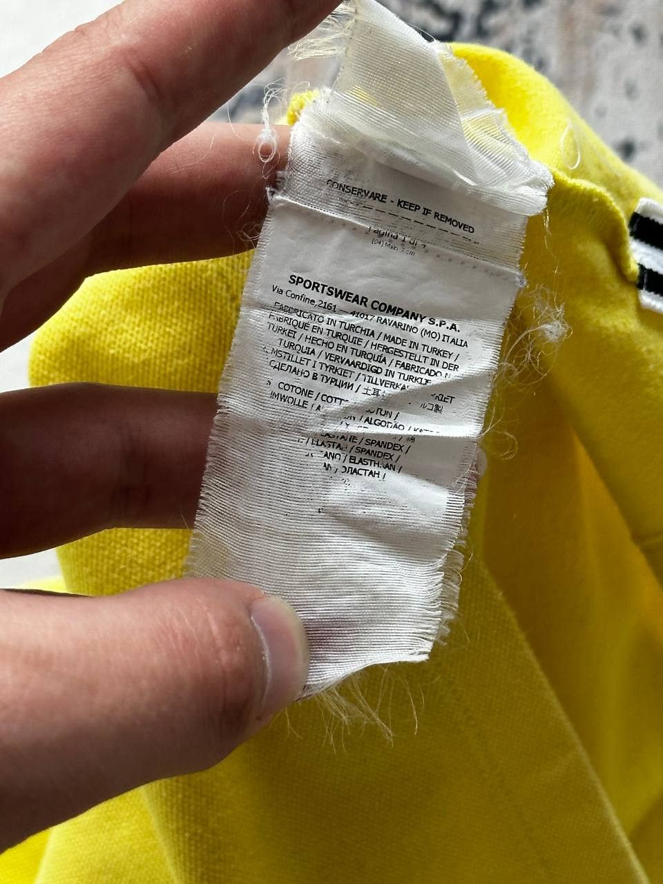 Stone Island Stone Island Junior 8 Years Yellow Patch Program Polo Size US XXS / EU 40 - 12 Thumbnail