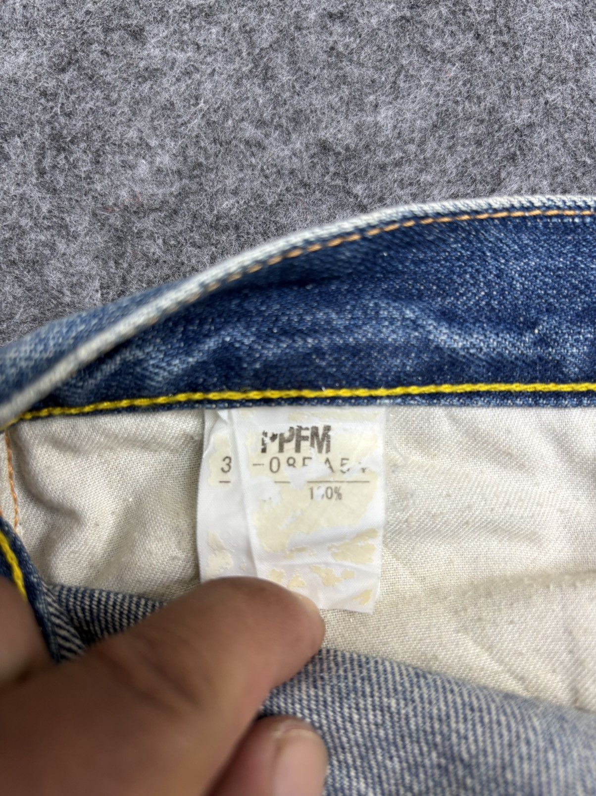PPFM 💥PPFM Patchwork💥Archival Patchwork Distressed Denim F595 Size US 33 - 20 Thumbnail