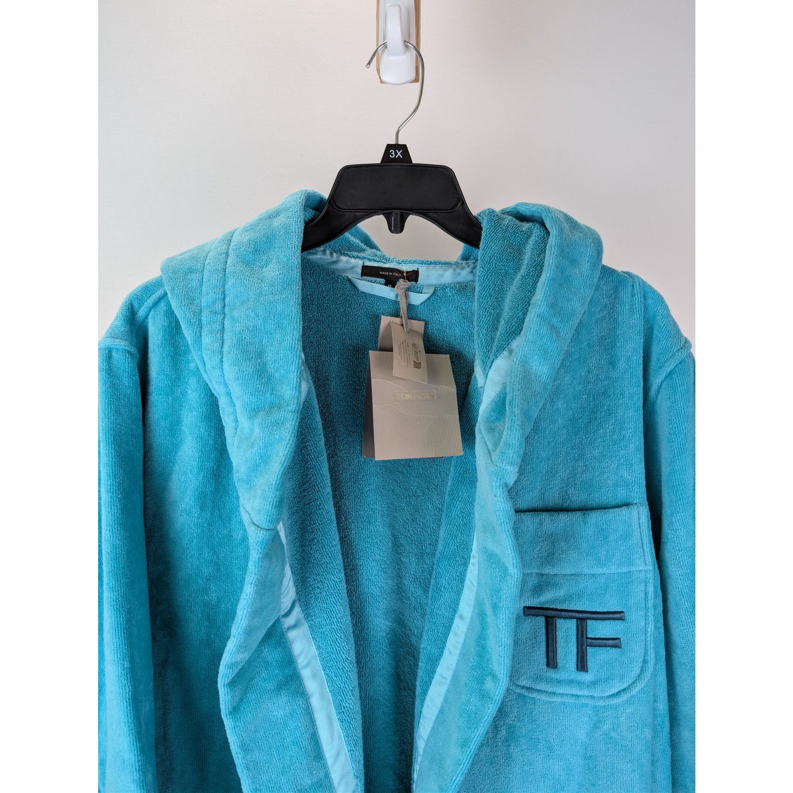 Tom Ford o1rshd1 Bathrobe Robe Coat in Azure Size US M / EU 48-50 / 2 - 7 Thumbnail
