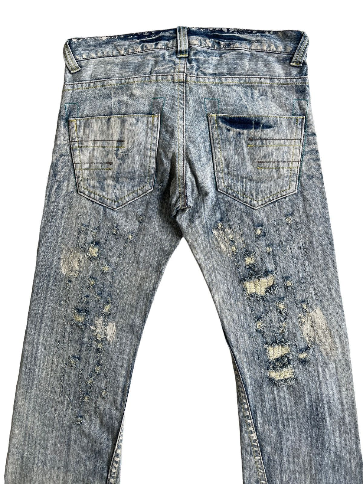 Japanese Brand Japanese Crazy Flare Ripped Distressed LGB Style Denim Size US 34 / EU 50 - 7 Thumbnail