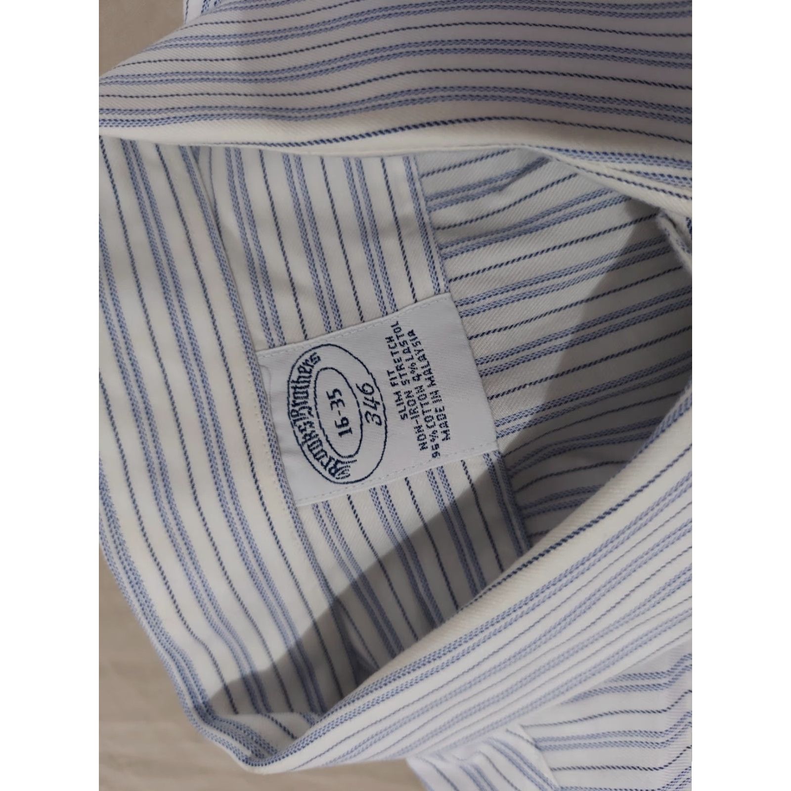 Brooks Brothers **Mens Brooks Brothers 16 35 Blue Cotton Dress Shirt** User: **Brooks Brothers Mens 16 35 Blue Cotton Dress Shirt** Size 42R - 4 Thumbnail