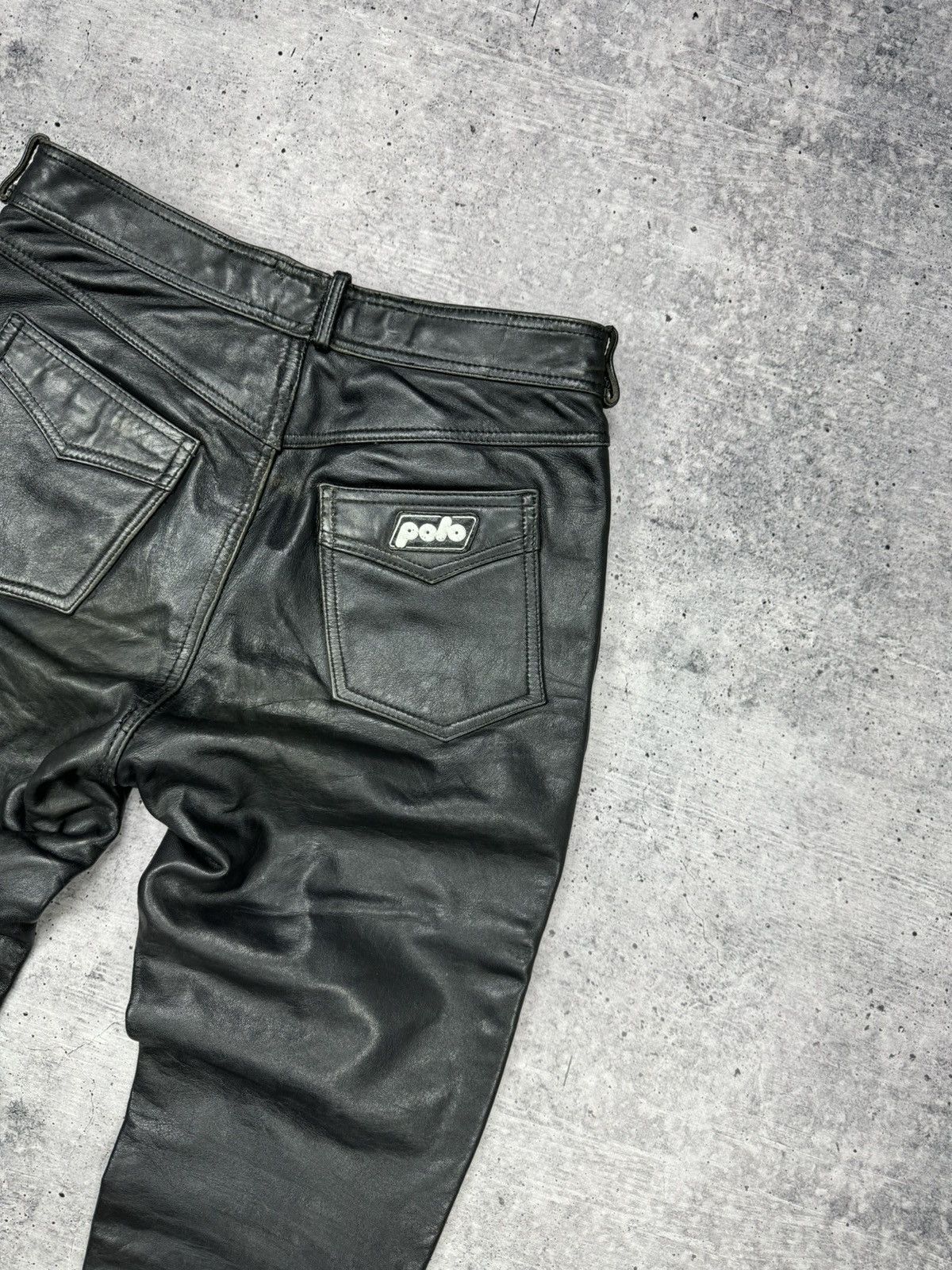 Genuine Leather × Vintage Vintage 90’s Y2K Style Casual Cowboy Genuine Leather Pants Size US 30 / EU 46 - 20 Thumbnail