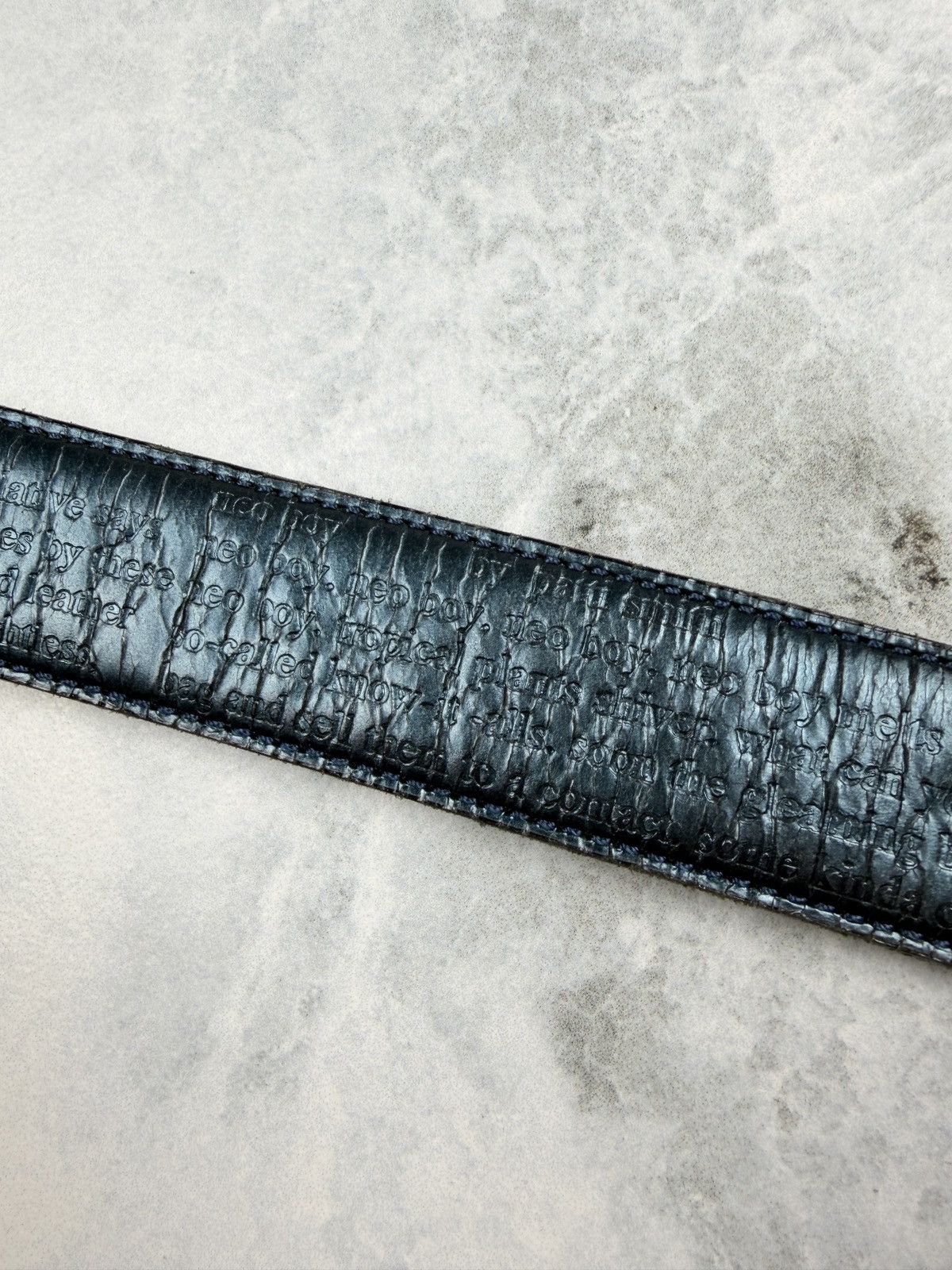 Undercover SS09 Undercover Neoboy Patti Smith Poem Leather Belt Size ONE SIZE - 4 Thumbnail