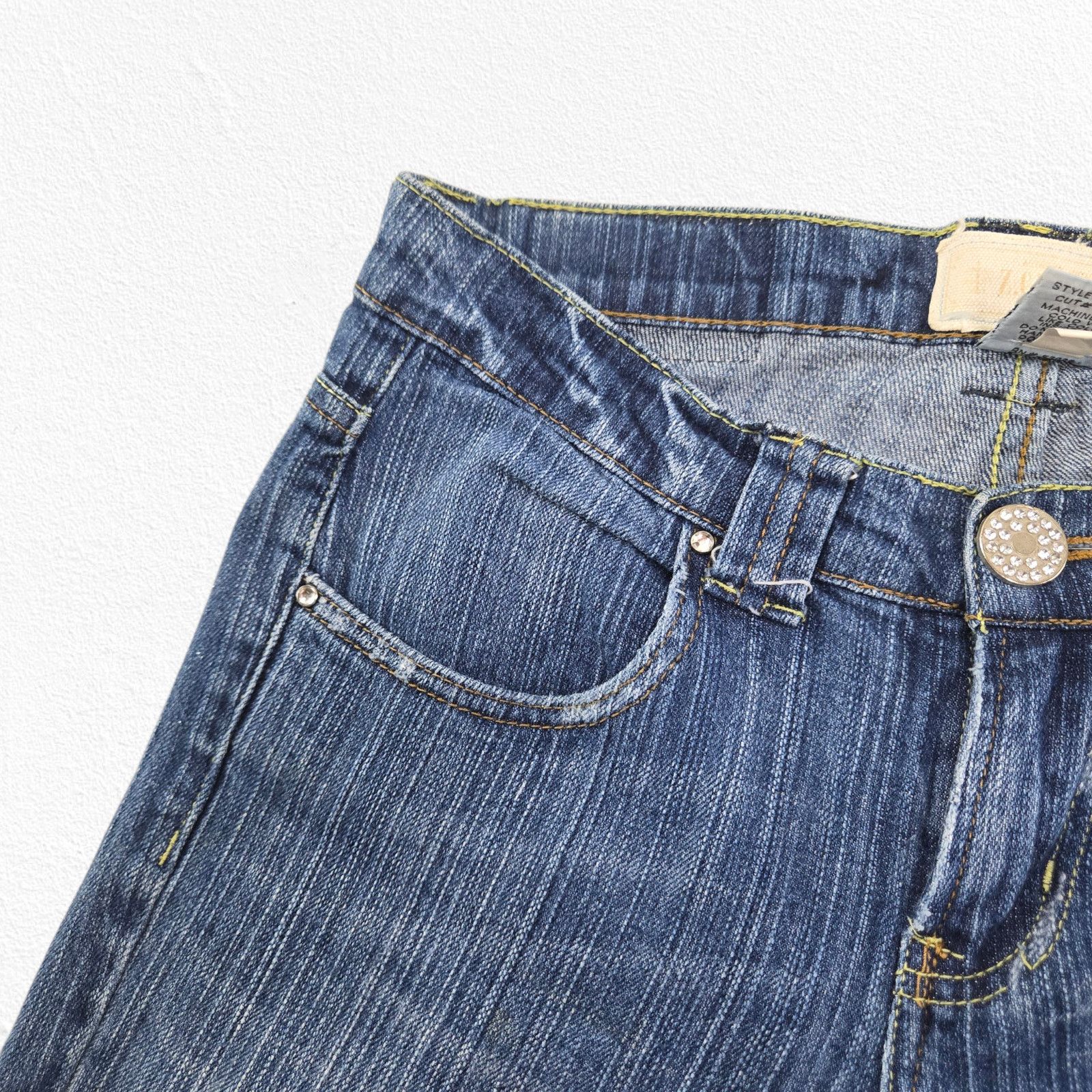 Vintage Y2K Low Rise Medium Wash Bootcut Jeans Size 5 Size 27" / US 4 / IT 40 - 10 Thumbnail