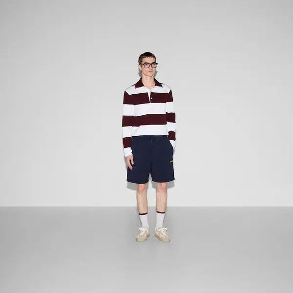 Gucci o1la5ras0426 Jersey Shorts With Patch in Navy Blue Size US 38 / EU 54 - 2 Thumbnail