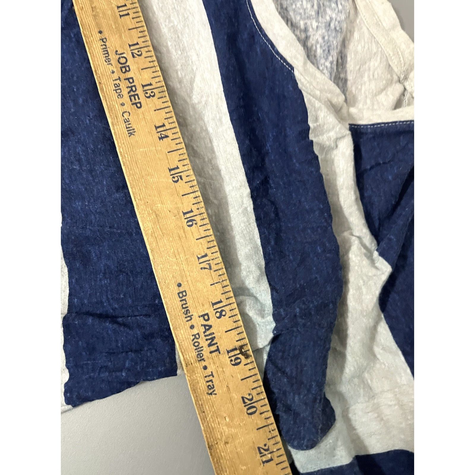 Gap VINTAGE Gap Women's T-Shirt Long Sleeve Crew Neck Striped Fitted All Seasons Blue & Gray Small Size S / US 4 / IT 40 - 5 Thumbnail
