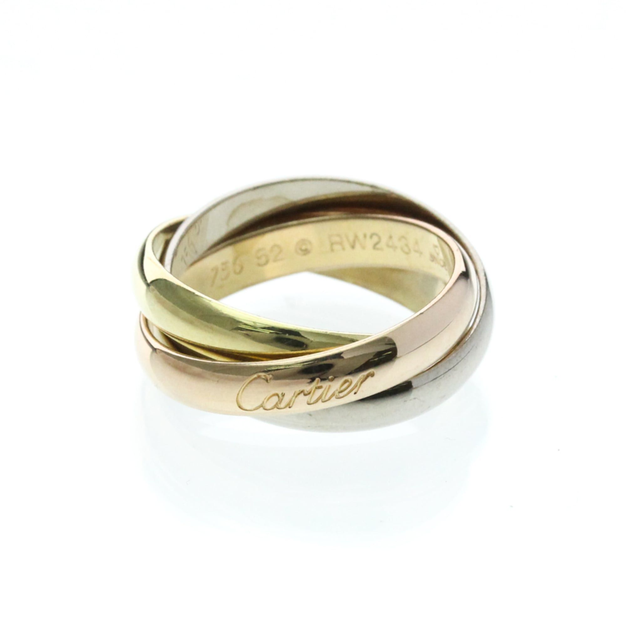 Cartier Cartier Trinity Yellow Gold (18K),Pink Gold (18K),White Gold (18K) Fashion No Stone Band Ring Gold Size ONE SIZE - 1 Thumbnail