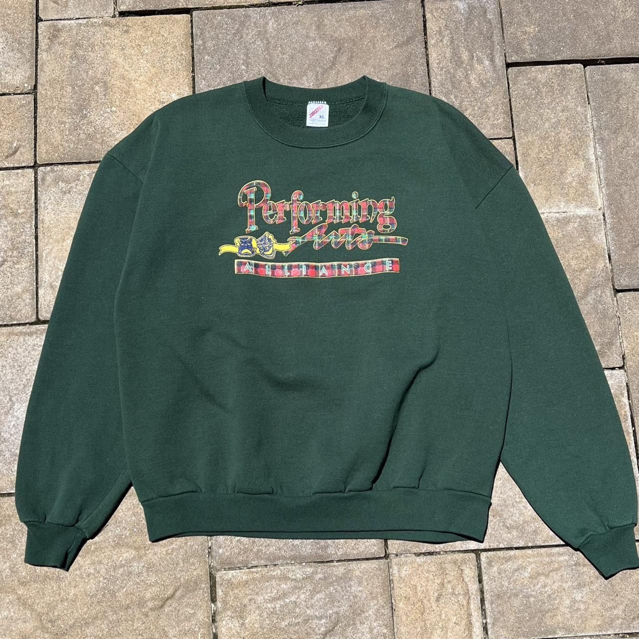 Jerzees × Vintage Vintage 90s Jerzees Performing Arts Theatre Drama Sweatshirt Size US XL / EU 56 / 4 - 1 Thumbnail