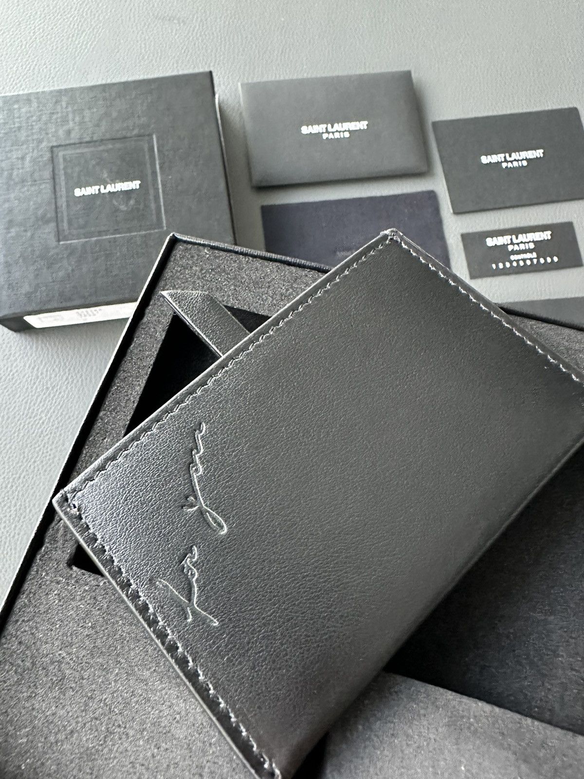 Hedi Slimane × Saint Laurent Paris × Yves Saint Laurent Brand New Saint Laurent Wallet Cardholder Size ONE SIZE - 15 Thumbnail