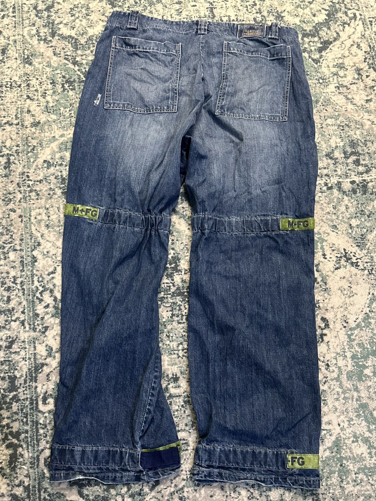 Marithe + Francois Girbaud Vintage Y2K MFG Baggy Strap Pant Size US 42 / EU 58 - 2 Thumbnail