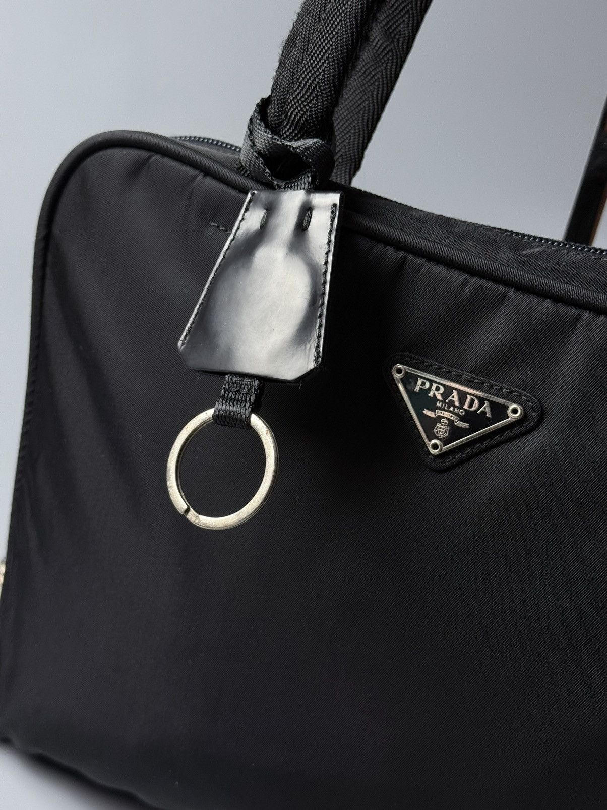 Prada Vintage Prada Bowling Bag Size ONE SIZE - 5 Thumbnail
