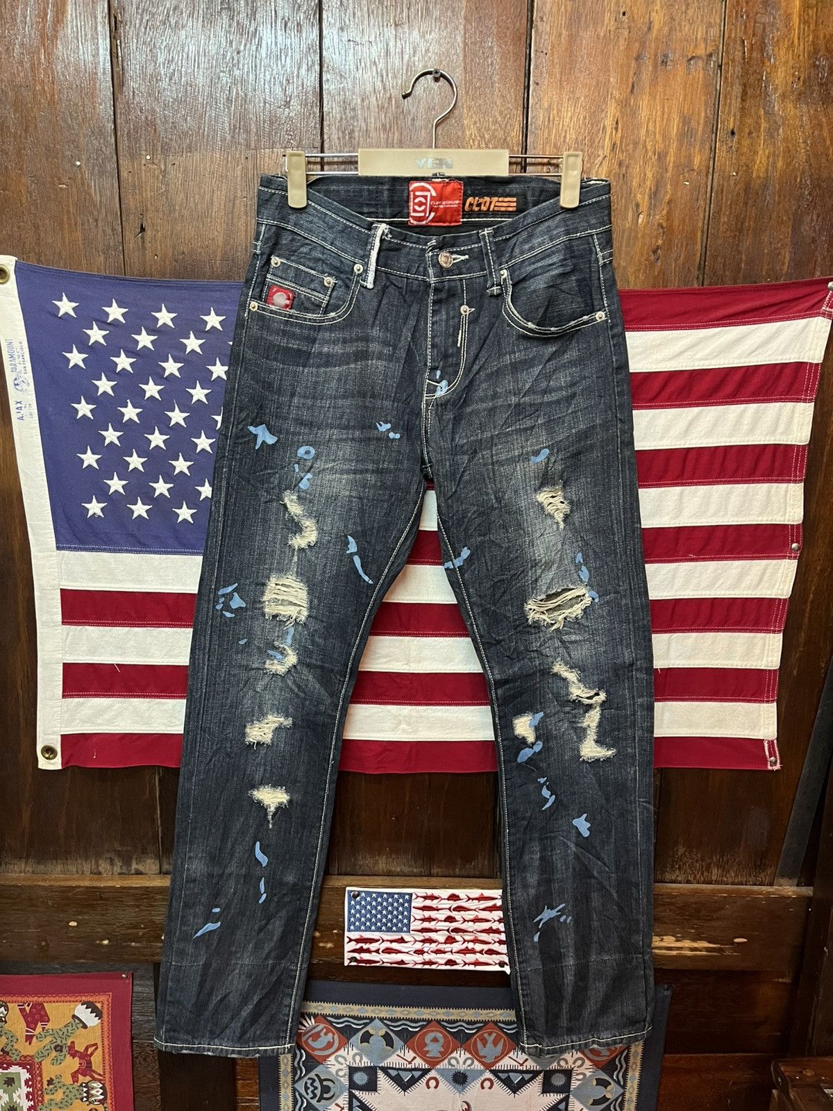 Levi's Vintage Y2K Levis X Clot Collaboration Denim Size US 29 - 1 Thumbnail