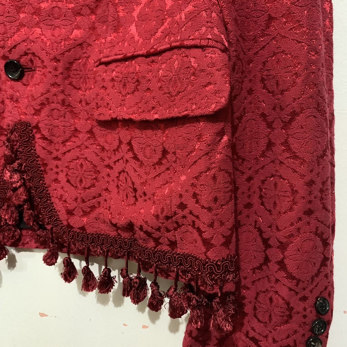 Comme des Garcons Homme Plus Comme des Garcons Homme Plus FW13 Brocade Tassel Blazer Size 38R - 10 Thumbnail