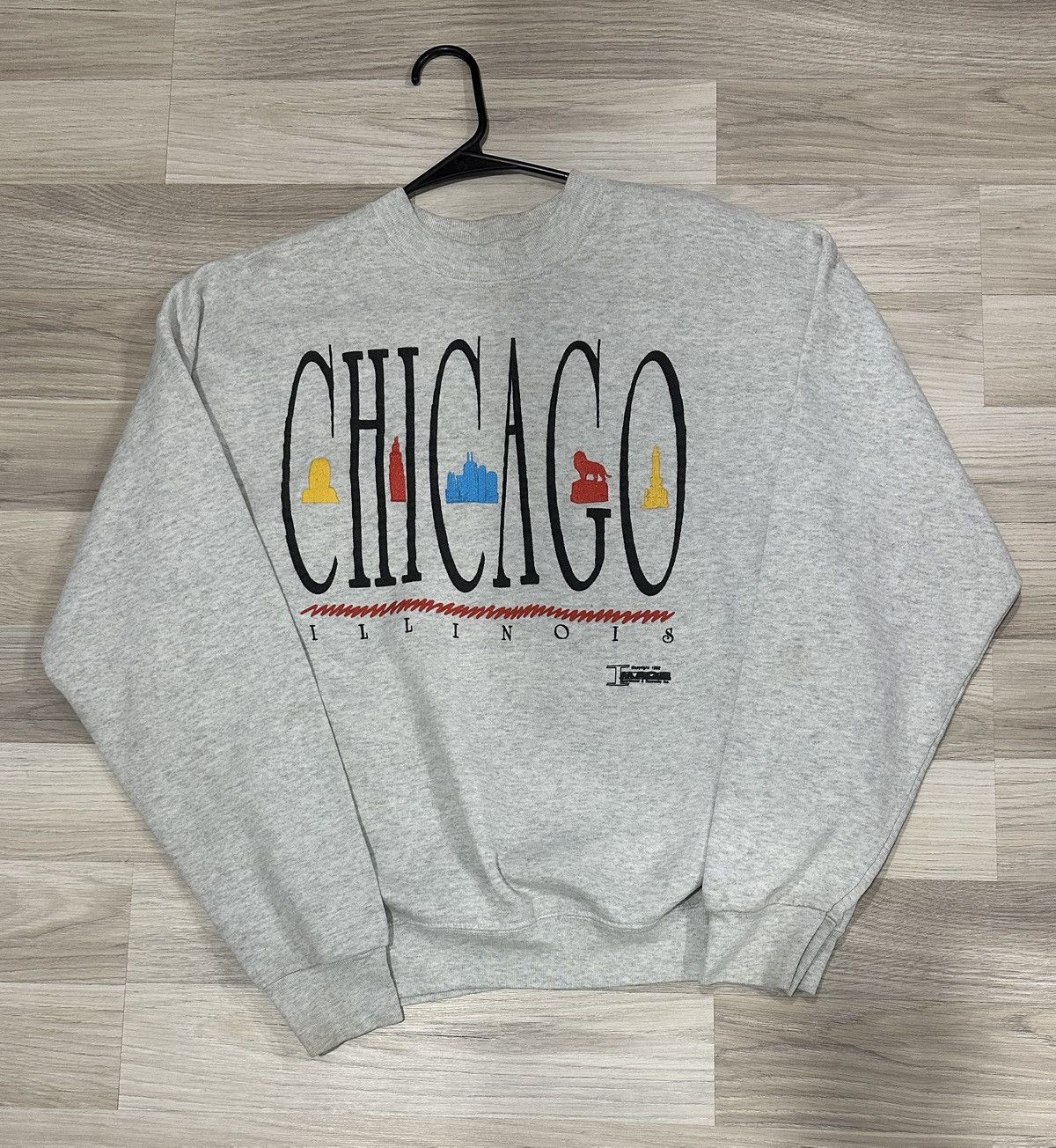 Fruit Of The Loom Chicago Vintage Sweater Size US XL / EU 56 / 4 - 1 Thumbnail