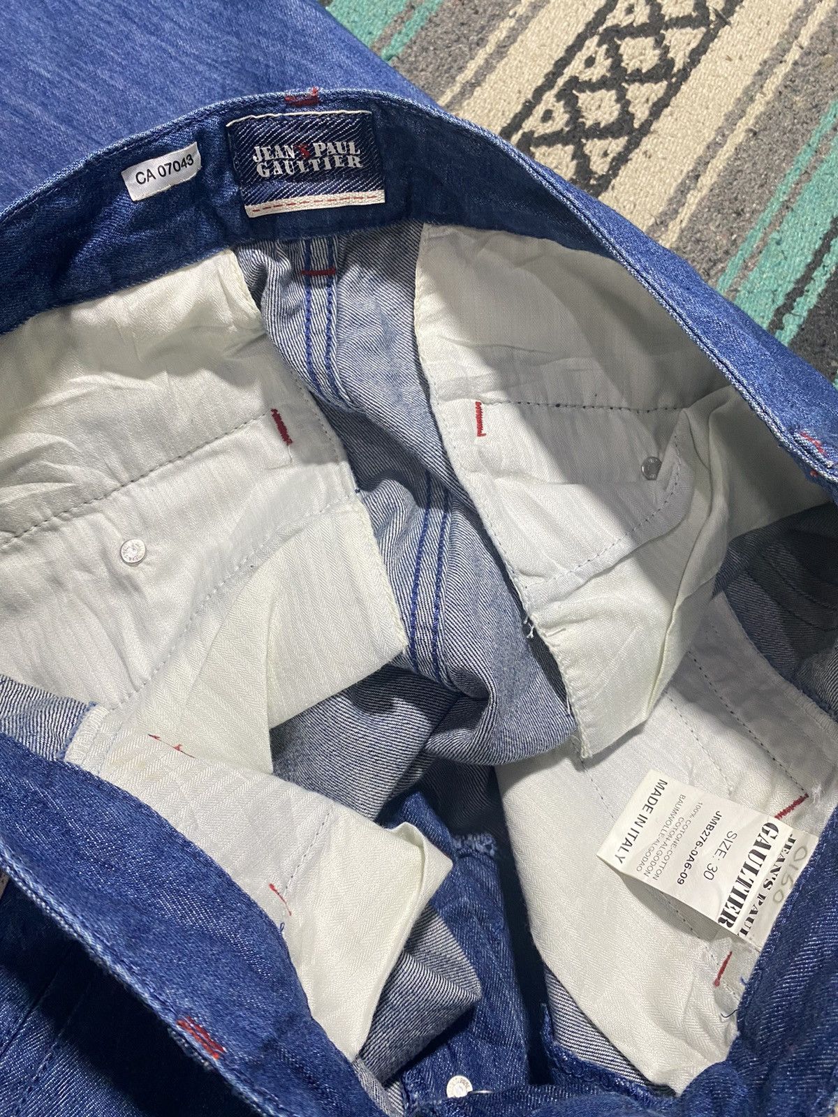 Jean Paul Gaultier Jean Paul Gaultier Selvedge Sideline Denim Pants Size US 33 - 13 Thumbnail