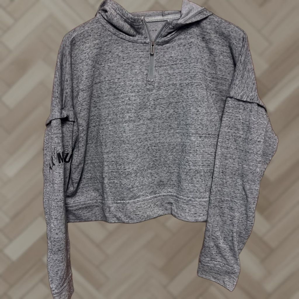 Under Armour Under Armour Rival Terry Crop Hoodie Sweatshirt Women M Grey Size M / US 6-8 / IT 42-44 - 1 Thumbnail