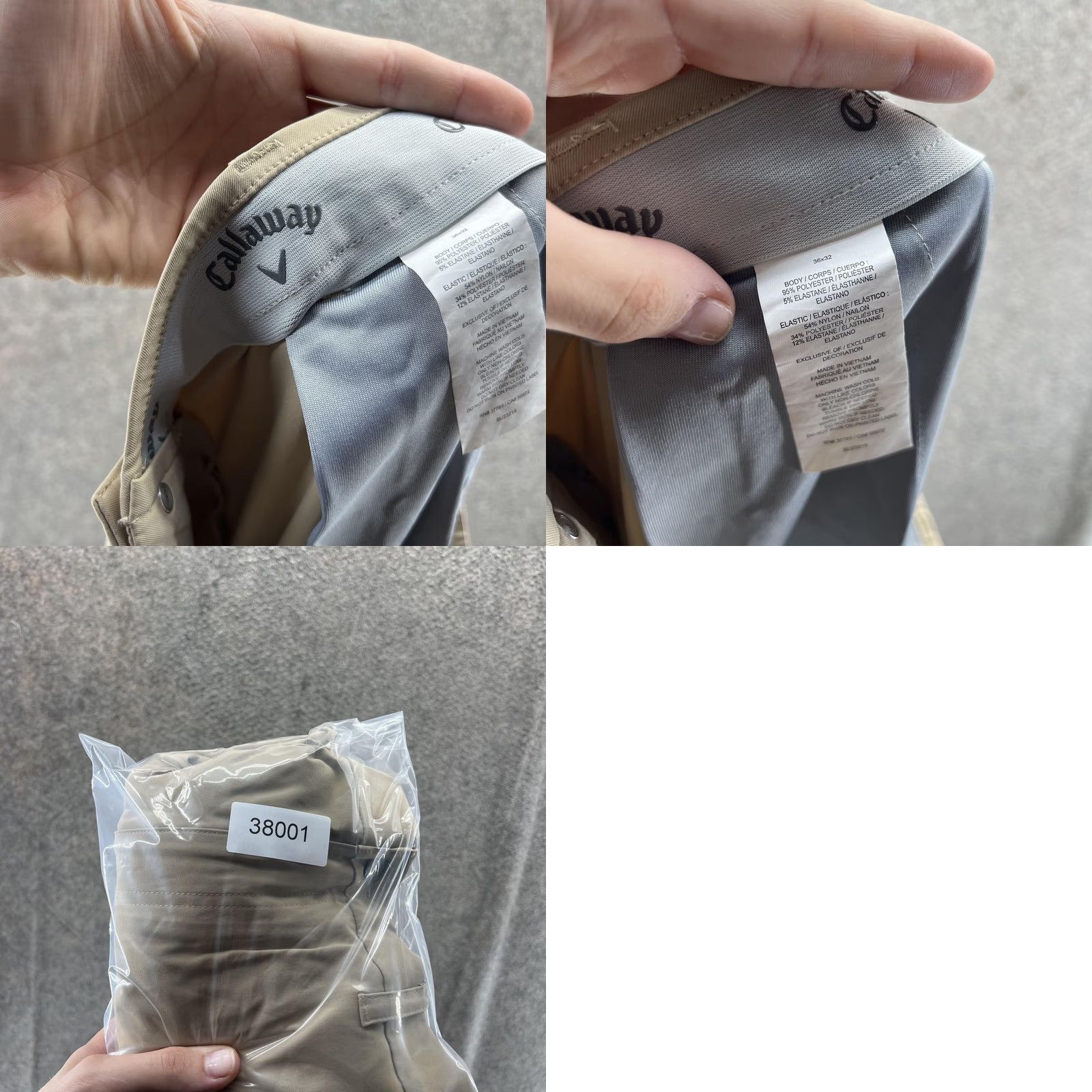 Callaway Callaway Pants Mens 36x32 Beige Performance Golf Stretch Flat Front Khaki Pants Mens Regular 36 Beige Khaki Golf Size US 36 / EU 52 - 8 Thumbnail