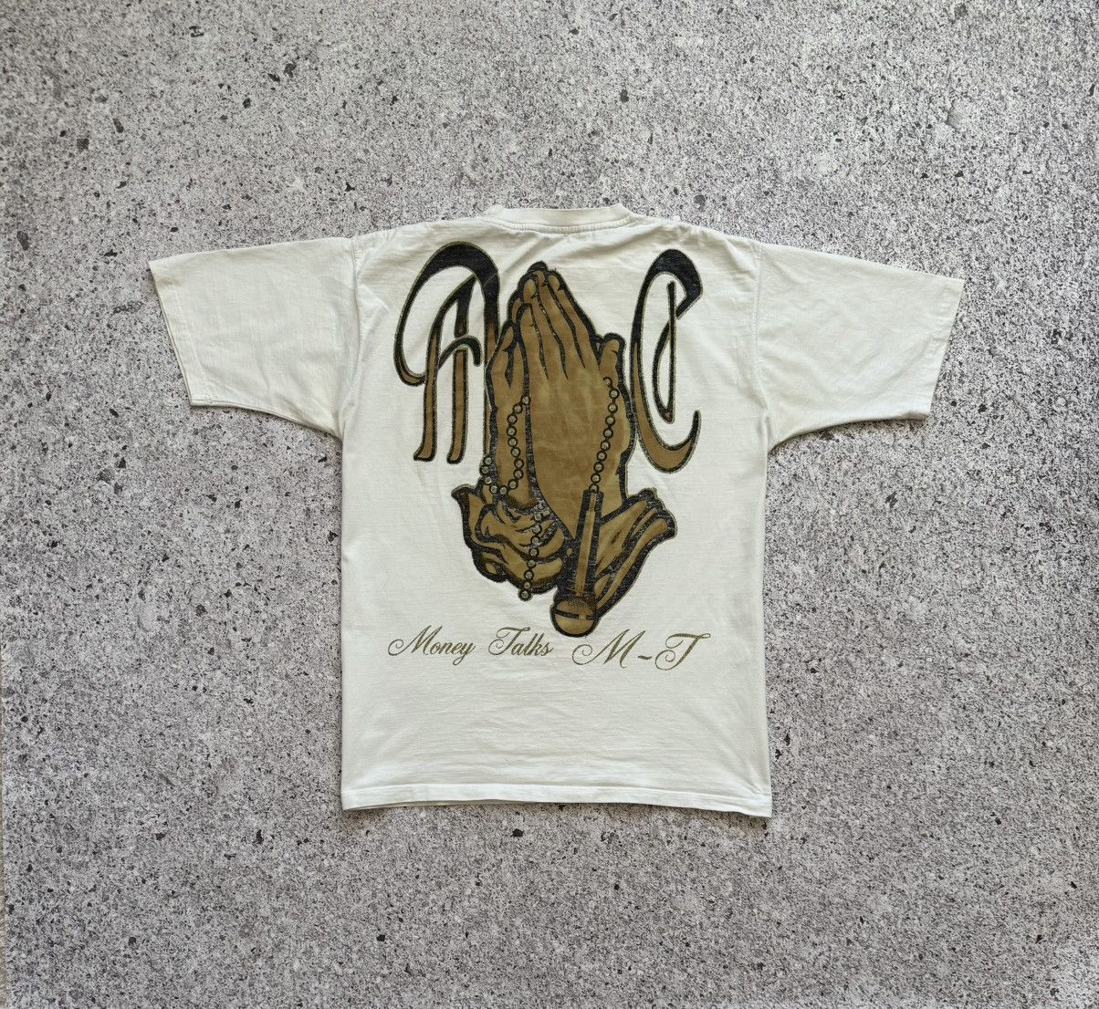 Affliction × Rap Tees × Vintage Vintage 90ʼs Money Talk 2Pac Hip Hop Rap T-Shirt Y2K Hype Size US XL / EU 56 / 4 - 6 Thumbnail