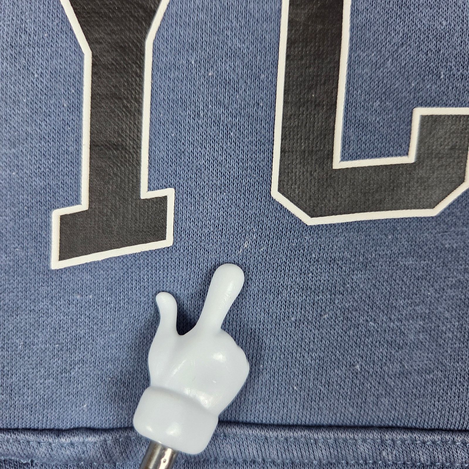 H&M H&M Small Oversized "NYCBKN" Half Zip Blue Sweatshirt Size US S / EU 44-46 / 1 - 4 Thumbnail