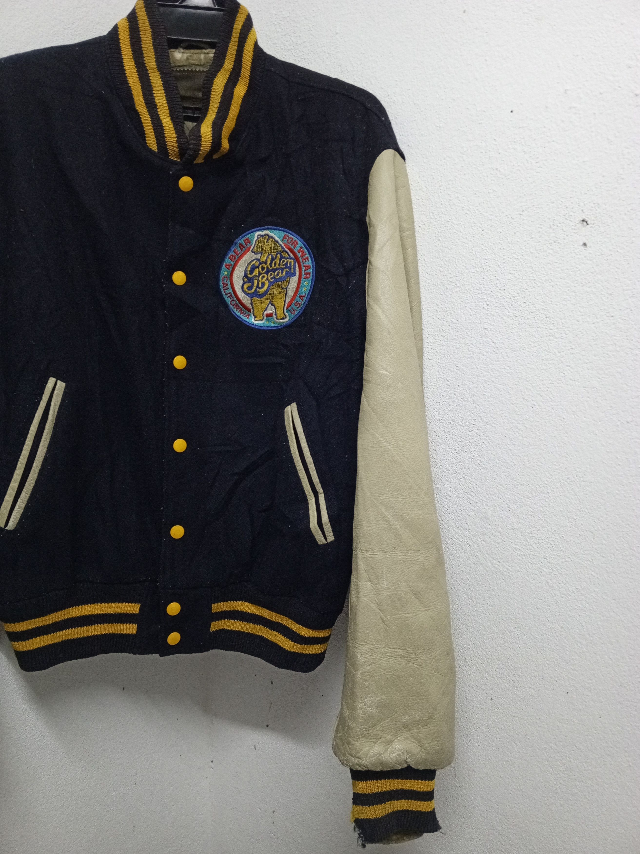 Golden Bear × Vintage Golden bear big logo vtg varsity jacket Size US L / EU 52-54 / 3 - 4 Thumbnail