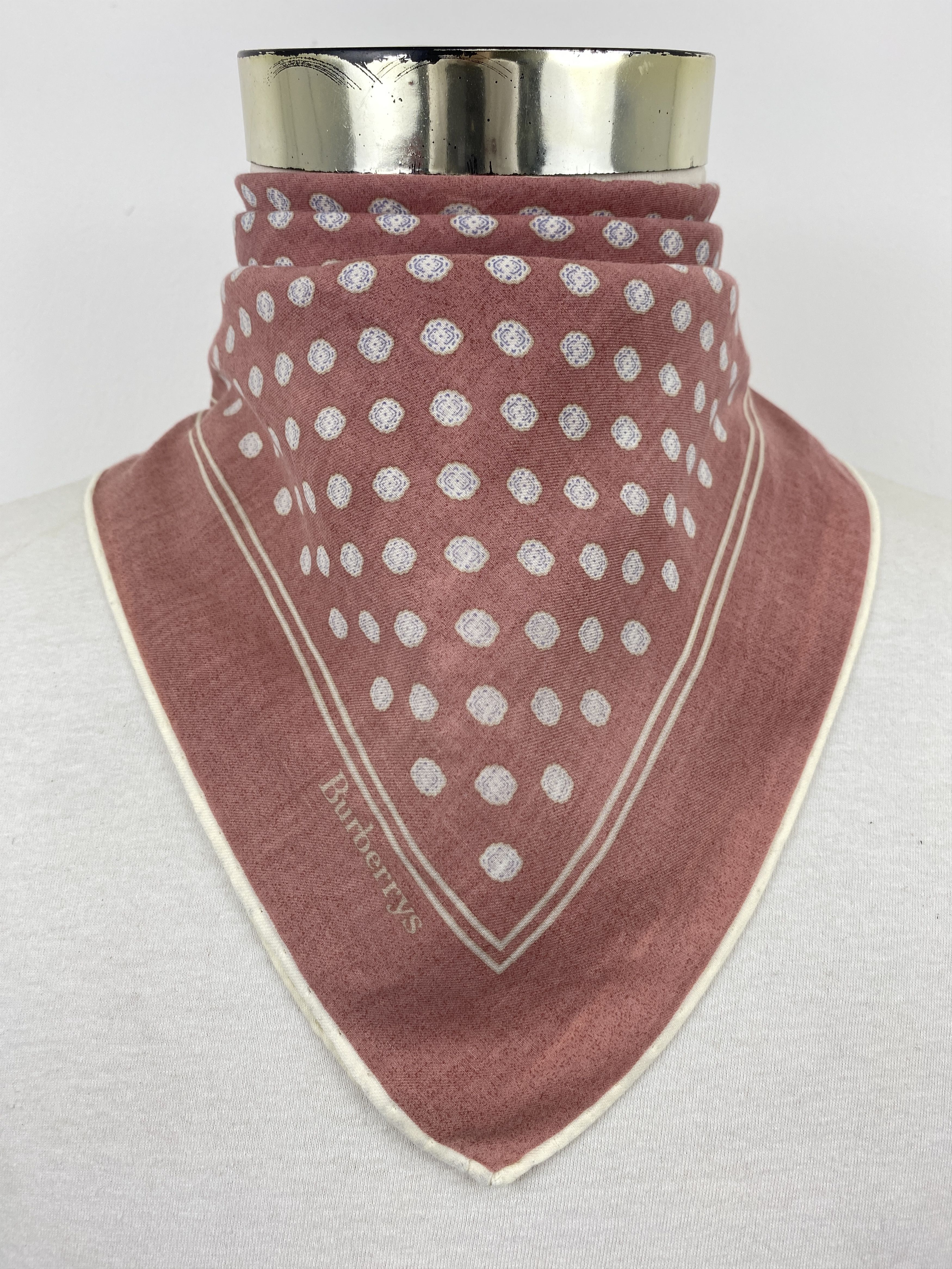 Burberry Burberry Polkadot Handkerchief Bandana / Neckerchief HKC0721 Size ONE SIZE - 1 Thumbnail