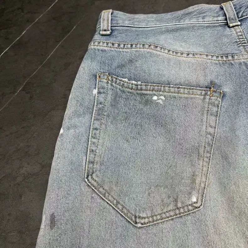Acne Studios Acne Studios Wide Leg Ink Stained Mud Dye Jeans Size US 32 / EU 48 - 4 Thumbnail