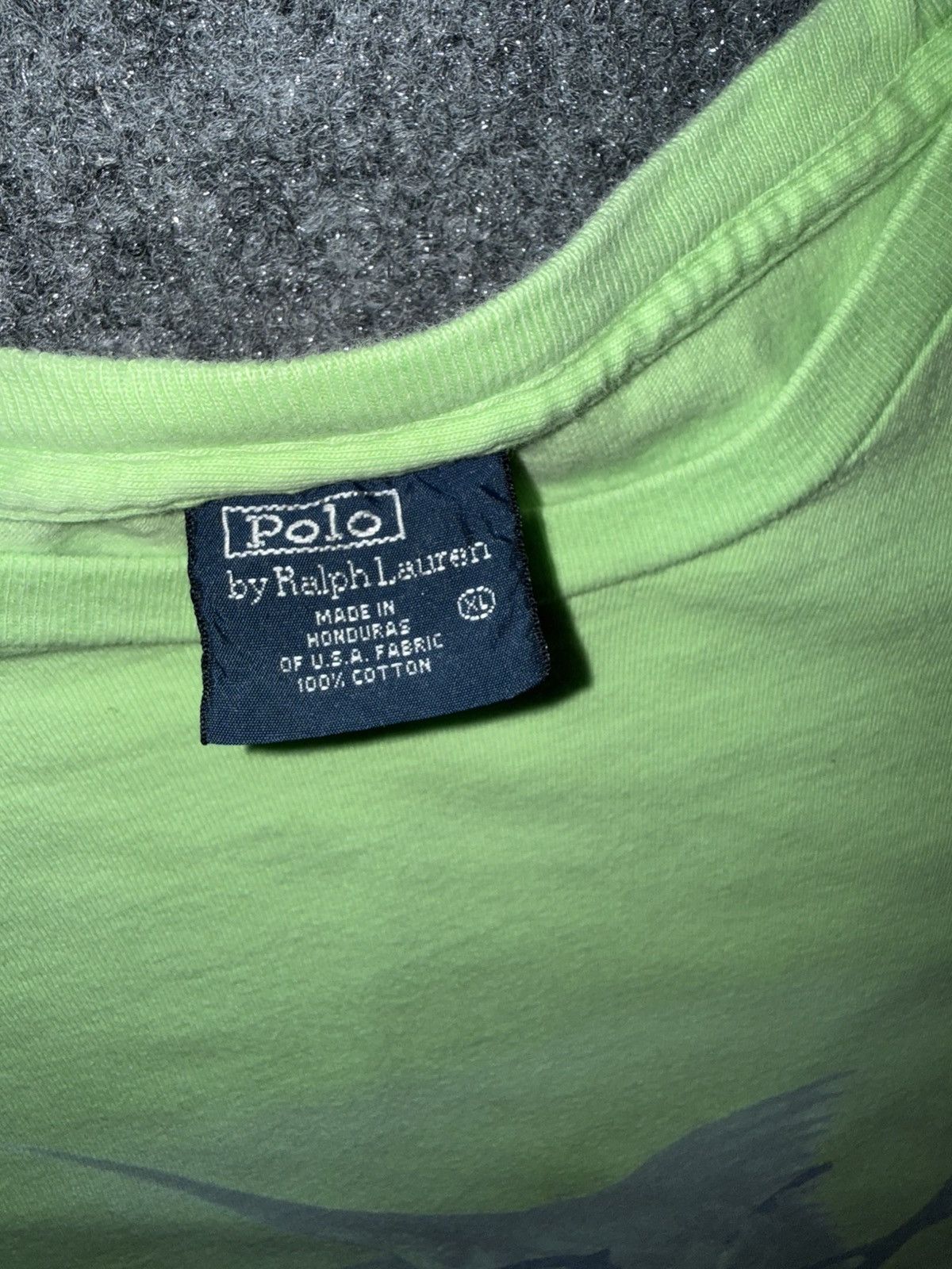 Polo Ralph Lauren Vintage Polo Ralph Lauren Sport Fishing Tee Neon Green Size US XL / EU 56 / 4 - 3 Thumbnail