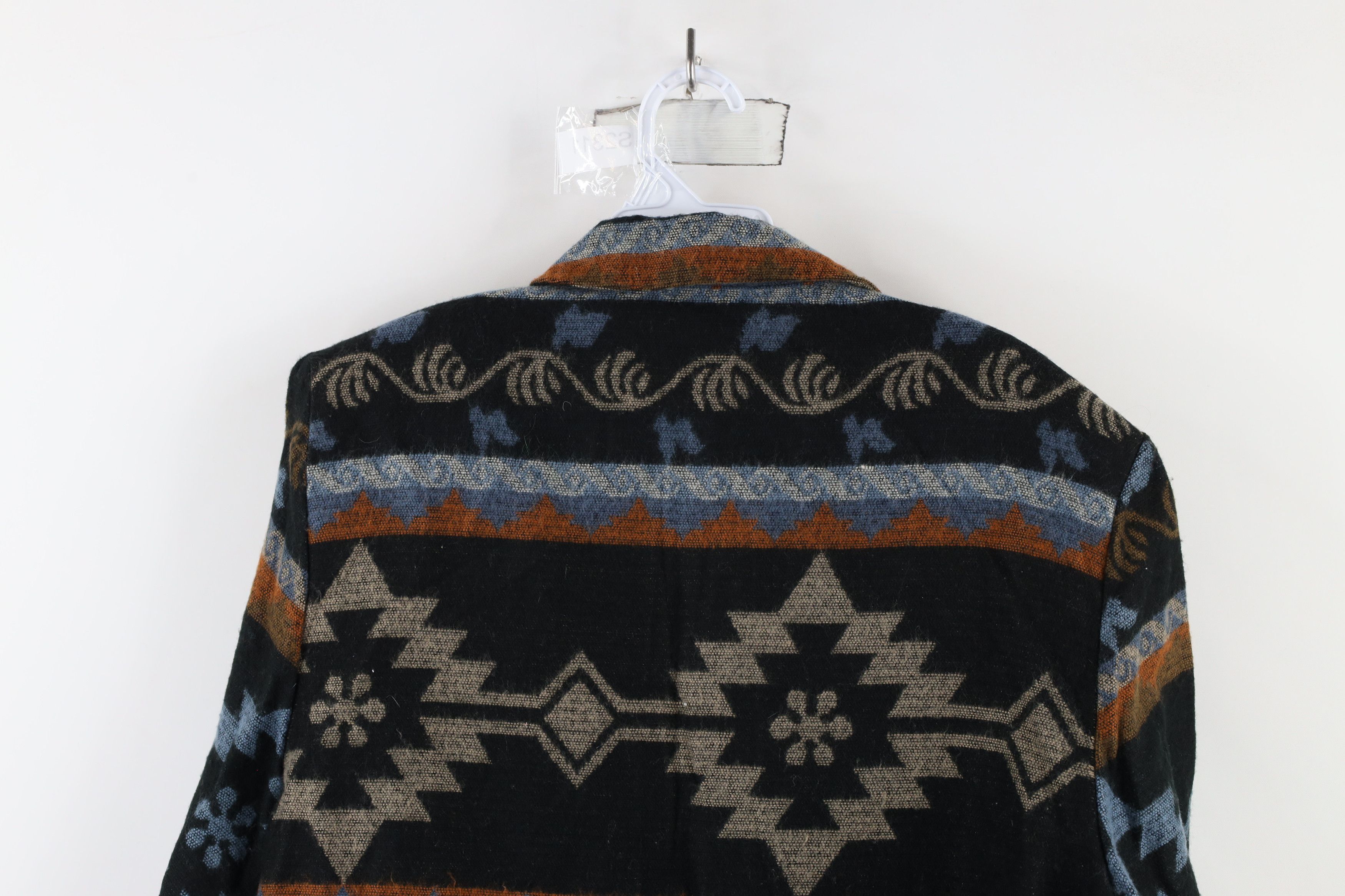 Vintage Vintage 90s Streetwear Southwestern Blazer Jacket Acrylic Size L / US 10 / IT 46 - 10 Thumbnail