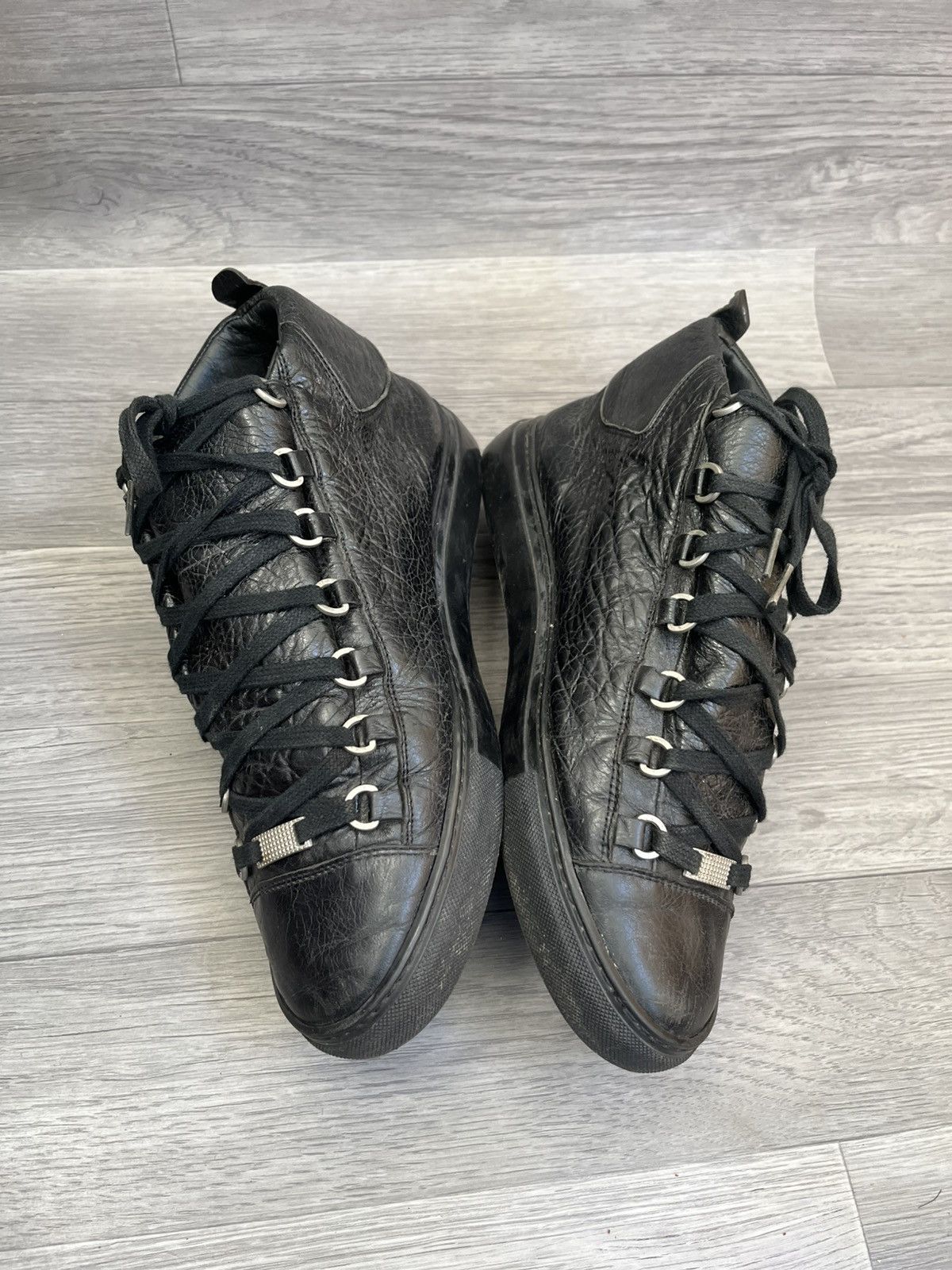 Balenciaga Balenciaga arena black hi-top sneakers sz 42 Size US 9 / EU 42 - 9 Thumbnail