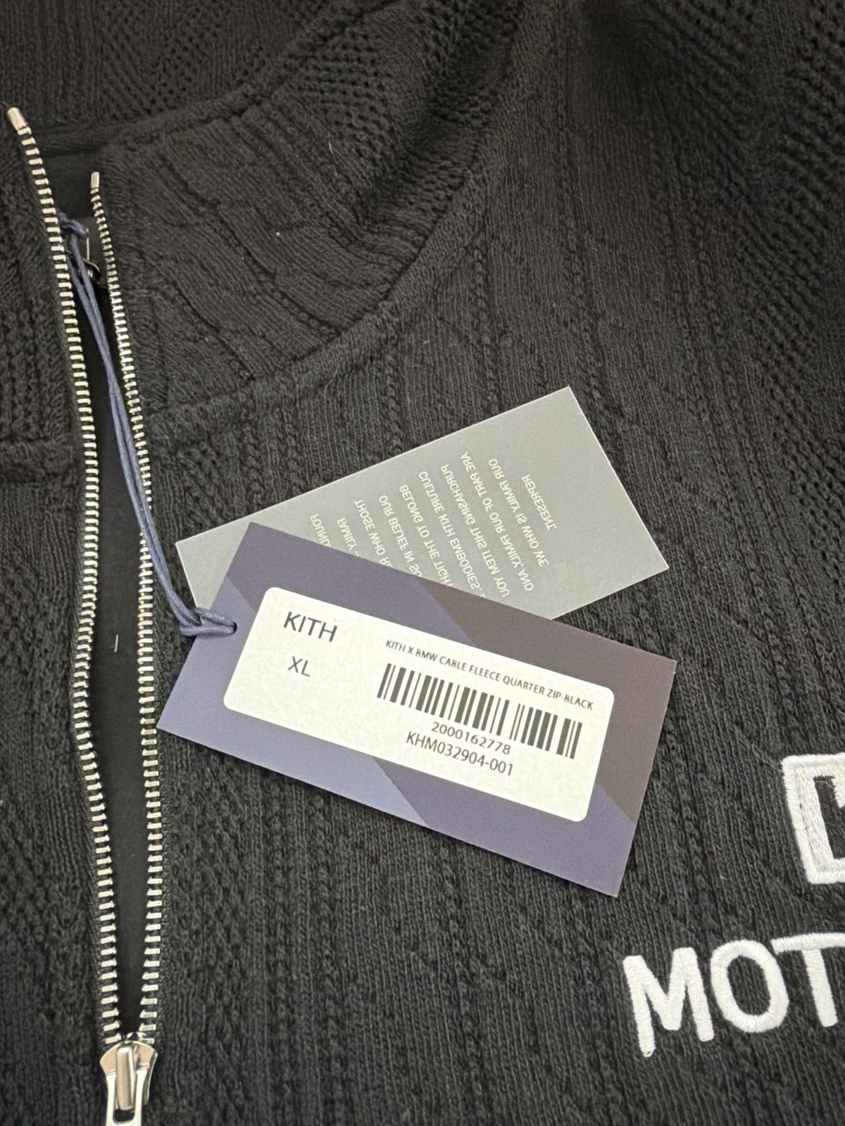 BMW × Kith Kith x BMW Cable Fleece Quarter Zip Size US XL / EU 56 / 4 - 5 Thumbnail