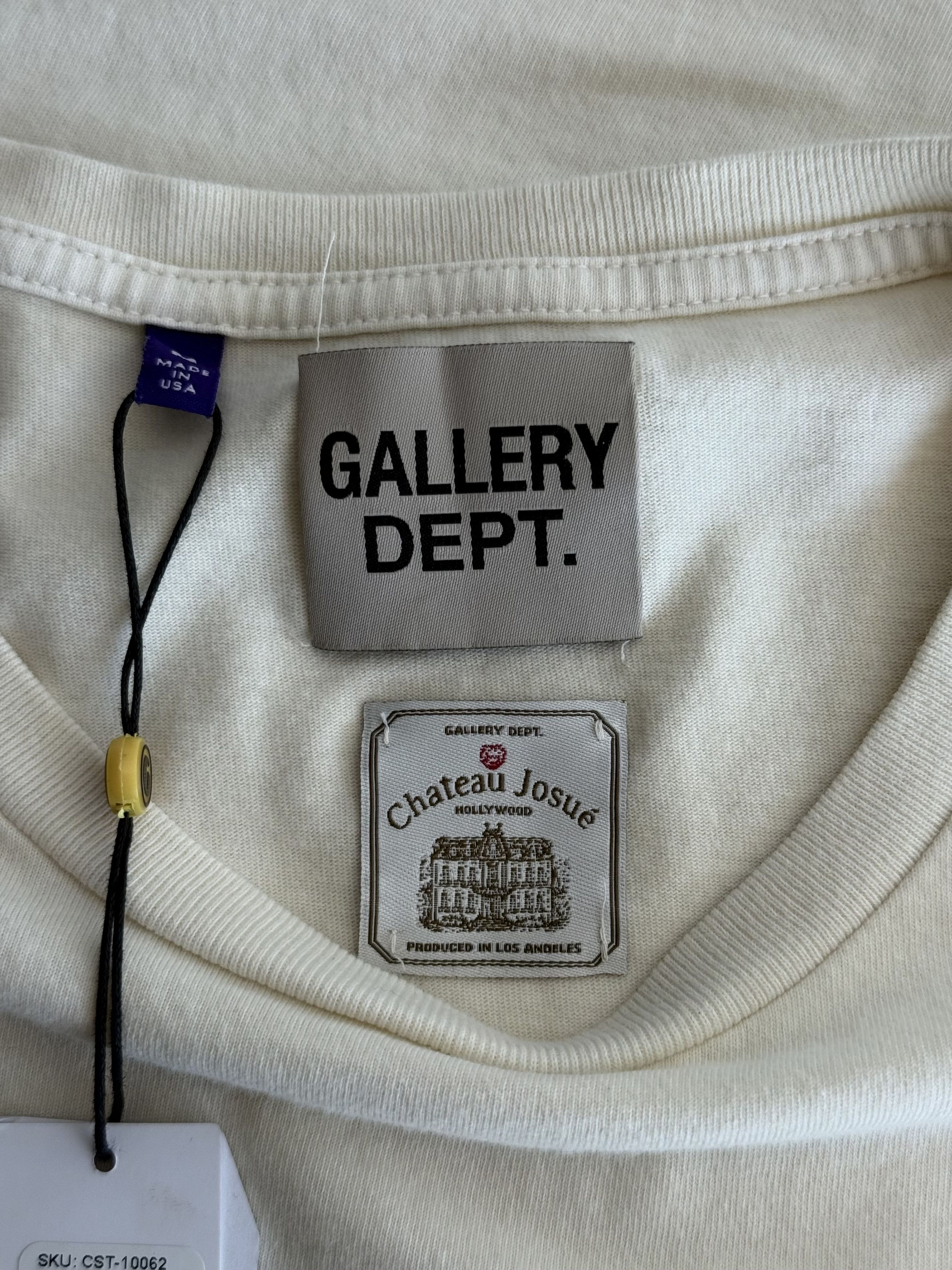 Gallery Dept. Gallery Dept Archival White Chateau Josue Script T-Shirt Size US M / EU 48-50 / 2 - 3 Thumbnail