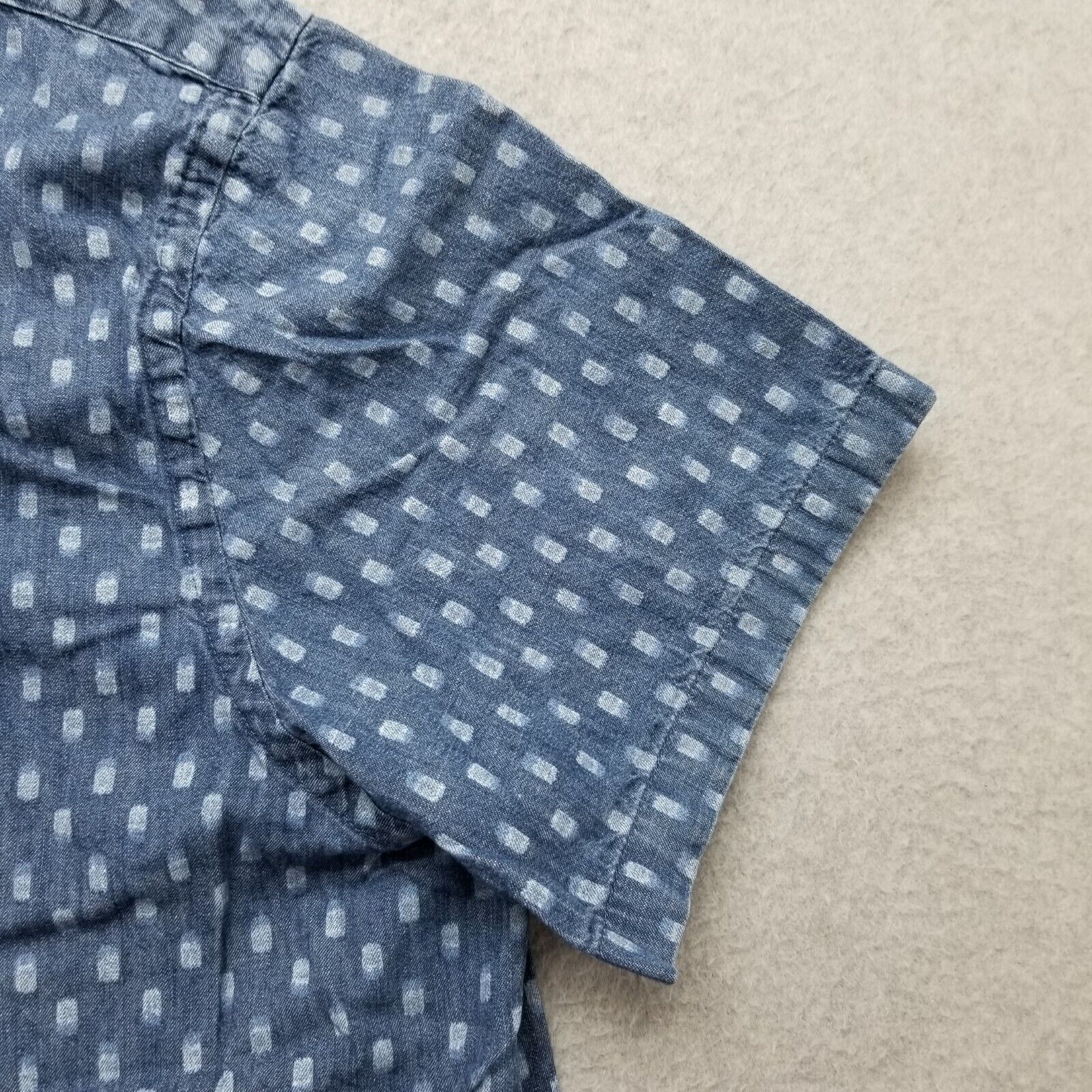 Old Navy Old Navy Shirt Mens 2XL Blue Button Up Short Sleeve Pocket Size US XXL / EU 58 / 5 - 3 Thumbnail