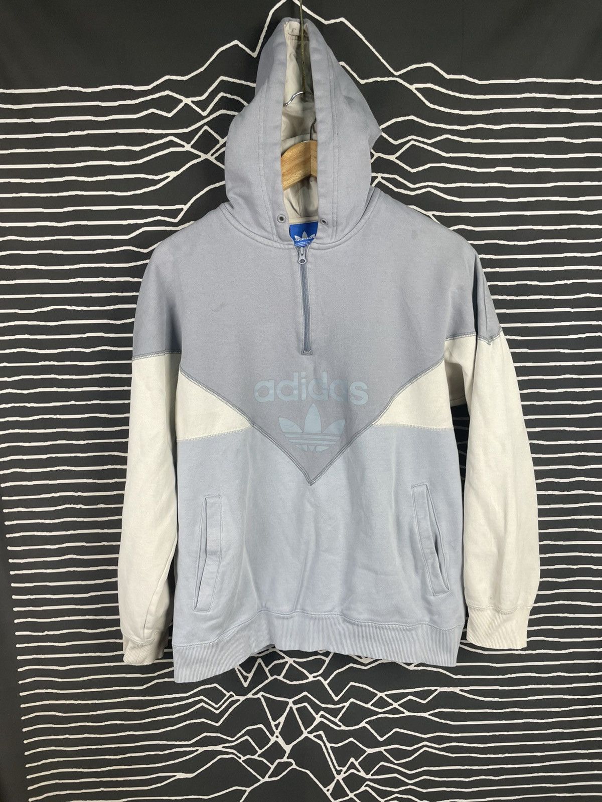 Adidas Adidas 1/4 Zipper Hoodie Size US L / EU 52-54 / 3 - 1 Thumbnail